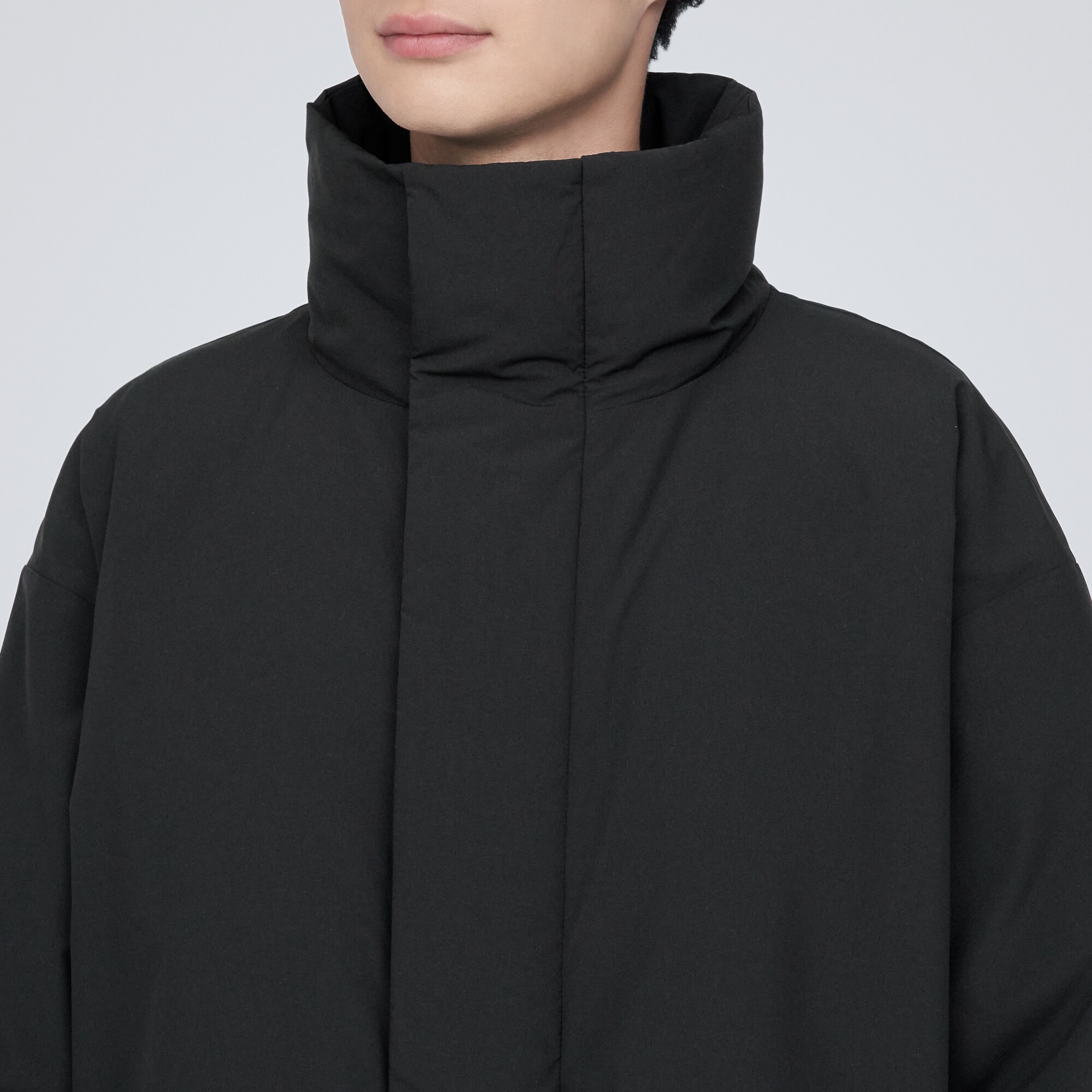 撥水スタンドカラーダウンコート