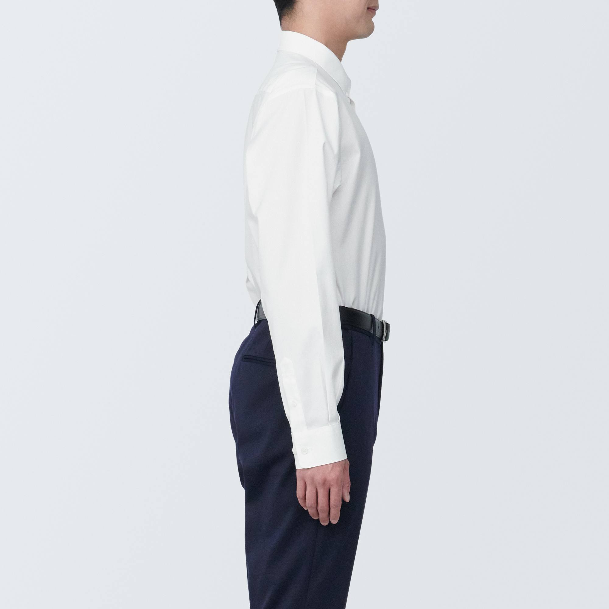 紳士　ノンアイロンボタンダウン長袖シャツ