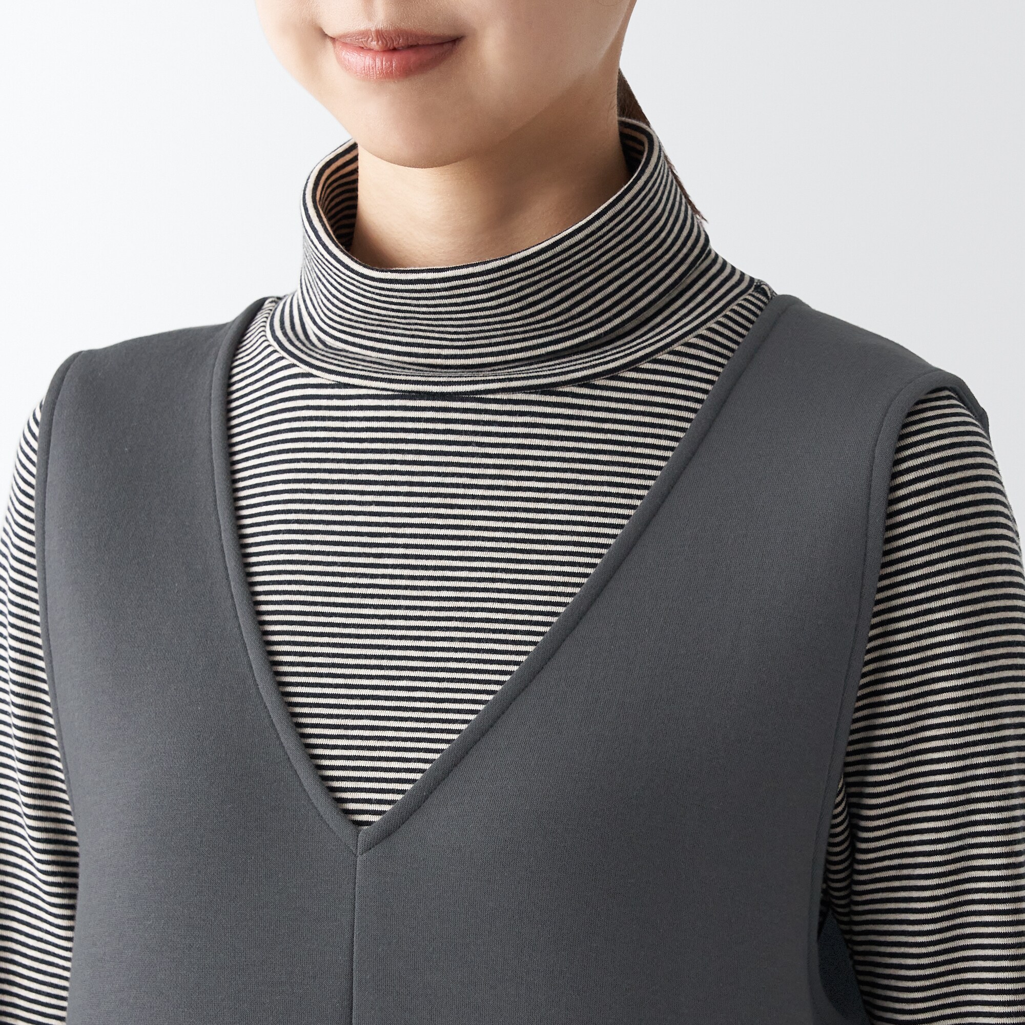 二重編みスウェットジャンパースカート