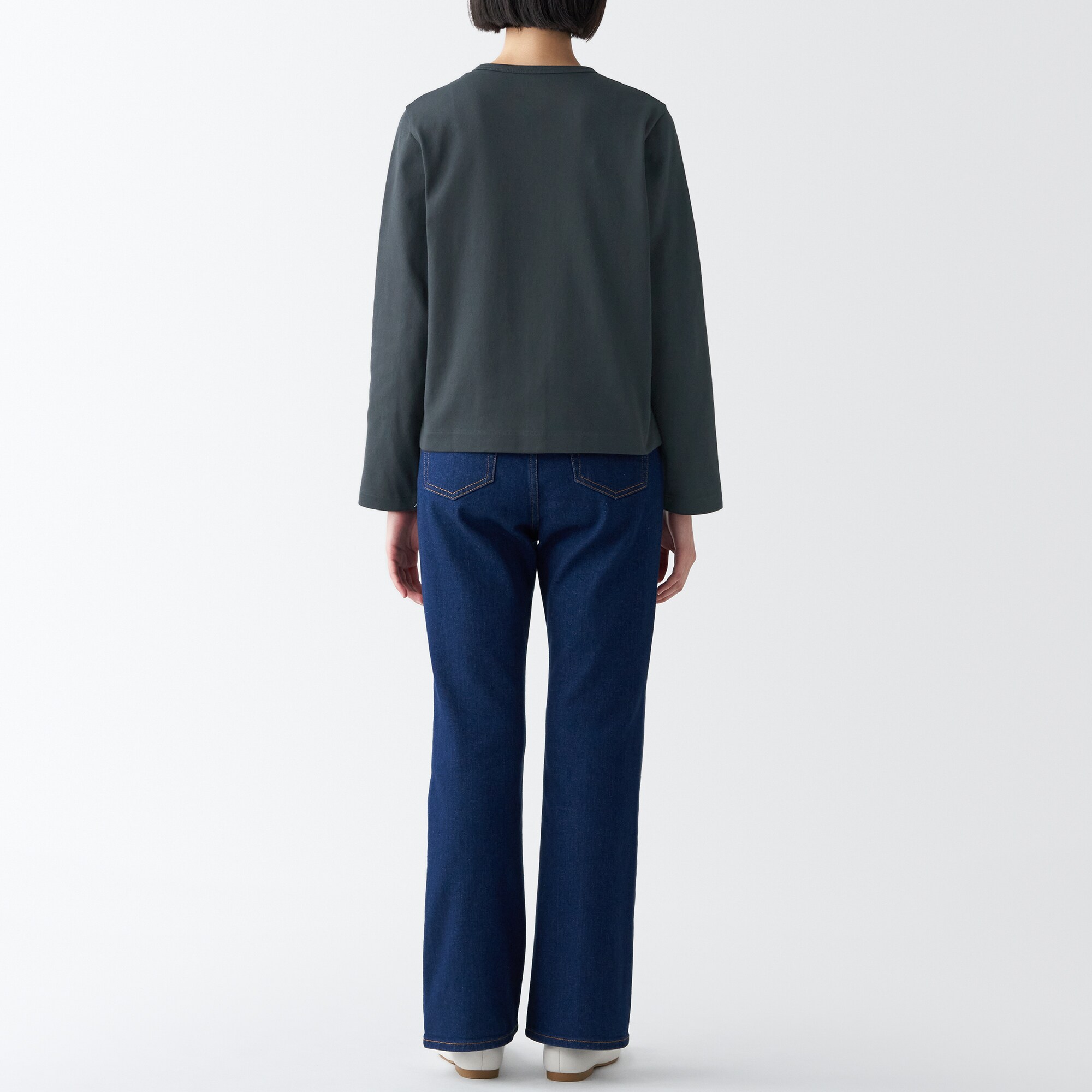 太番手カーディガン