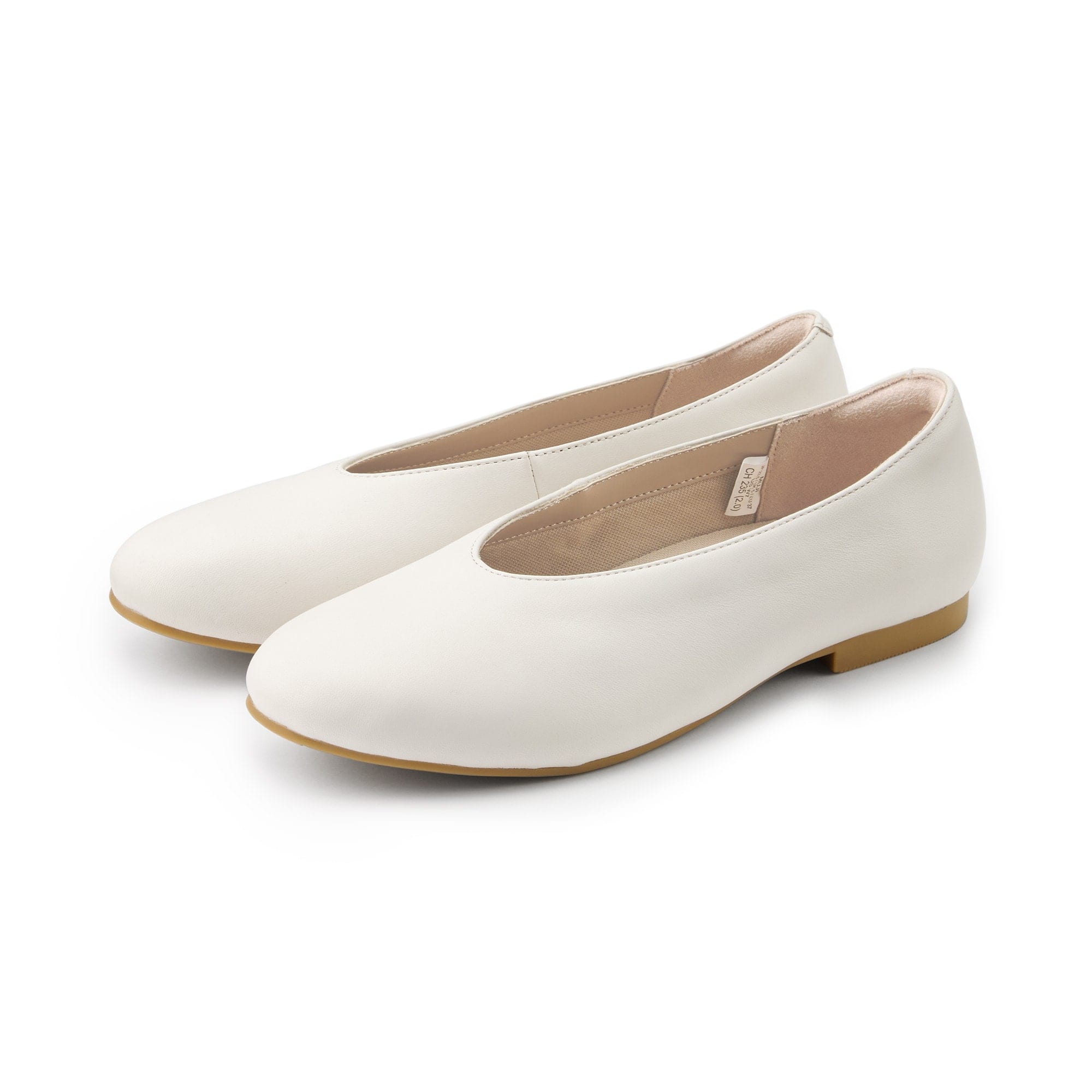 婦人　疲れにくい　レザー深履きシューズ