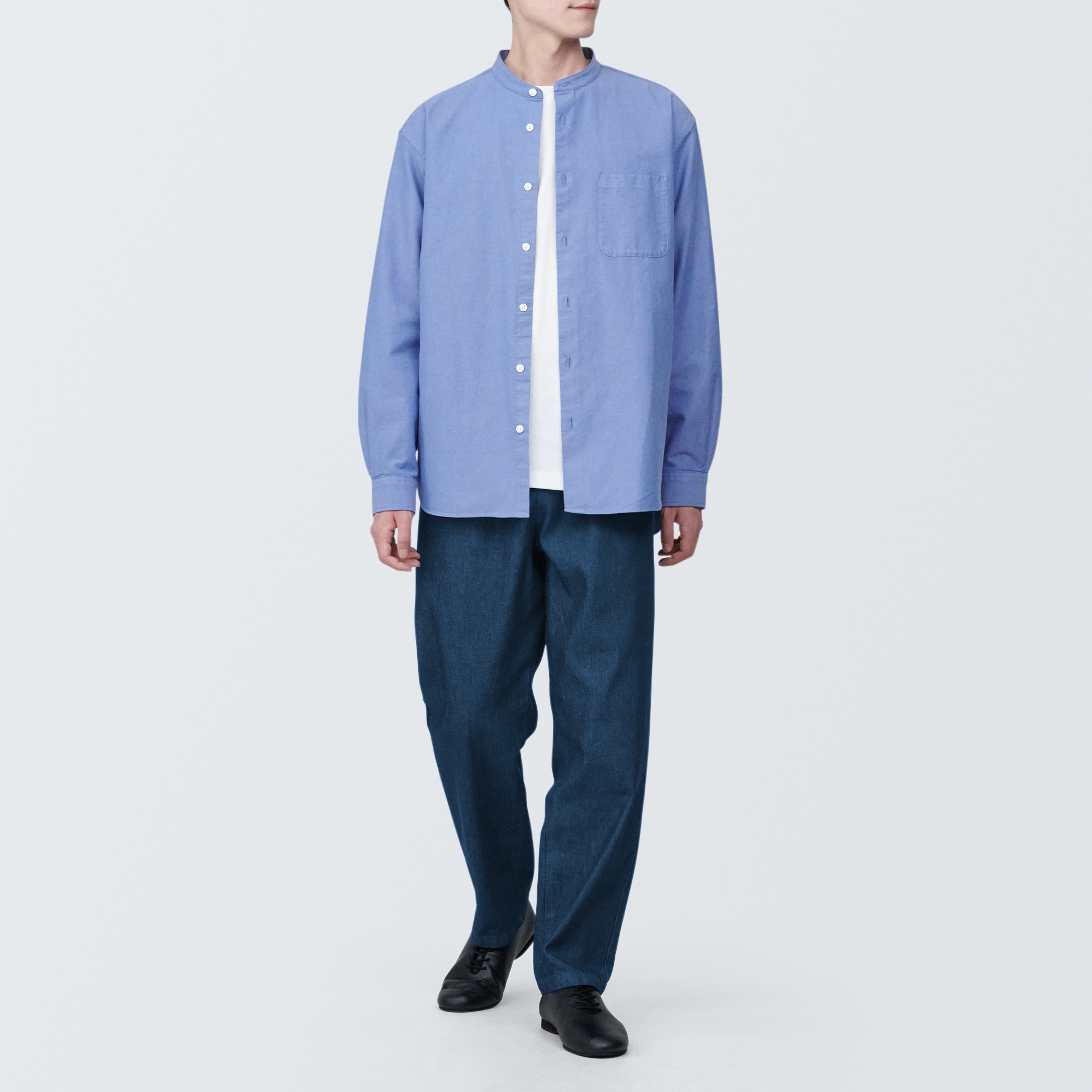 紳士　デニムイージーパンツ　生成