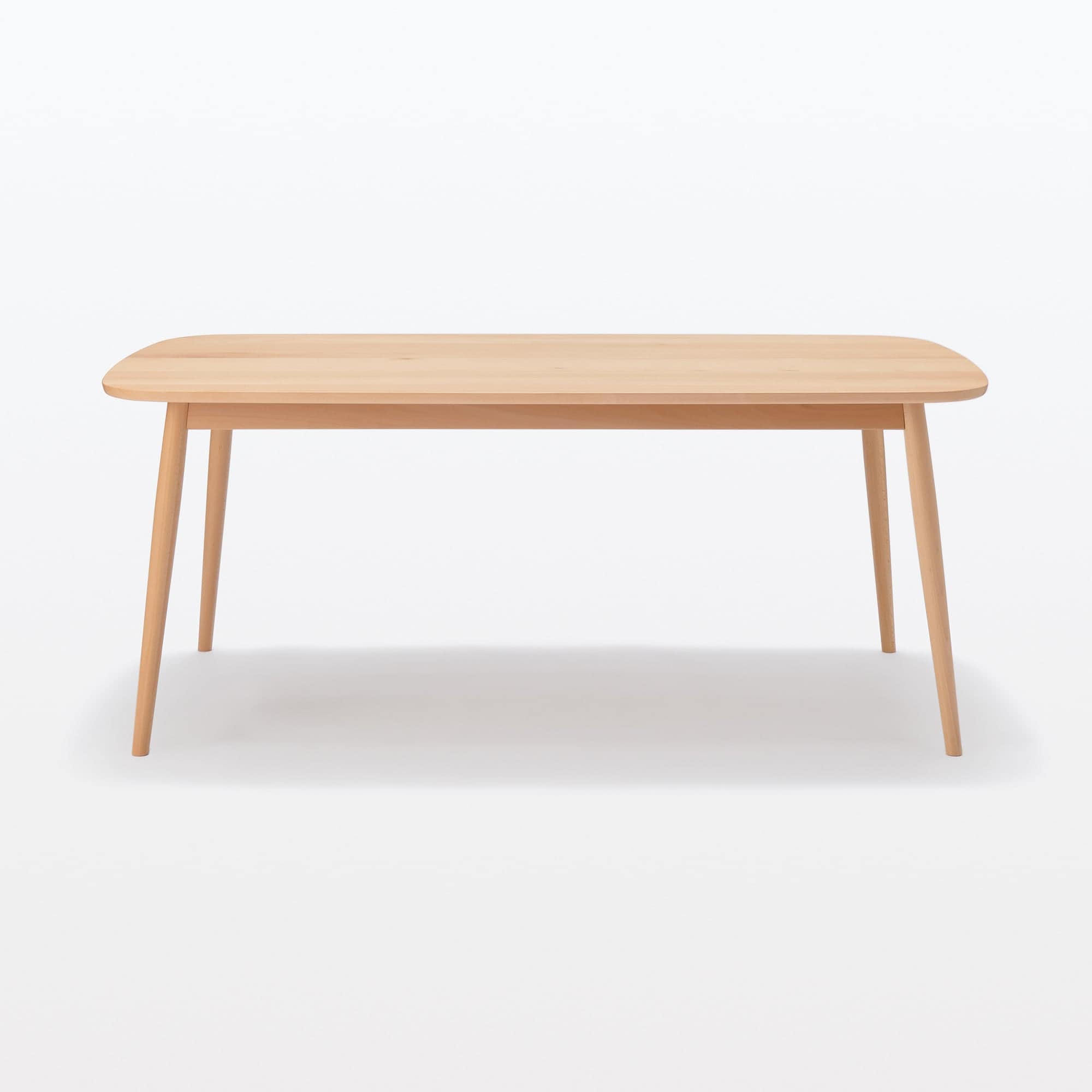 ブナ材テーブル　丸脚　幅１８０ｃｍ