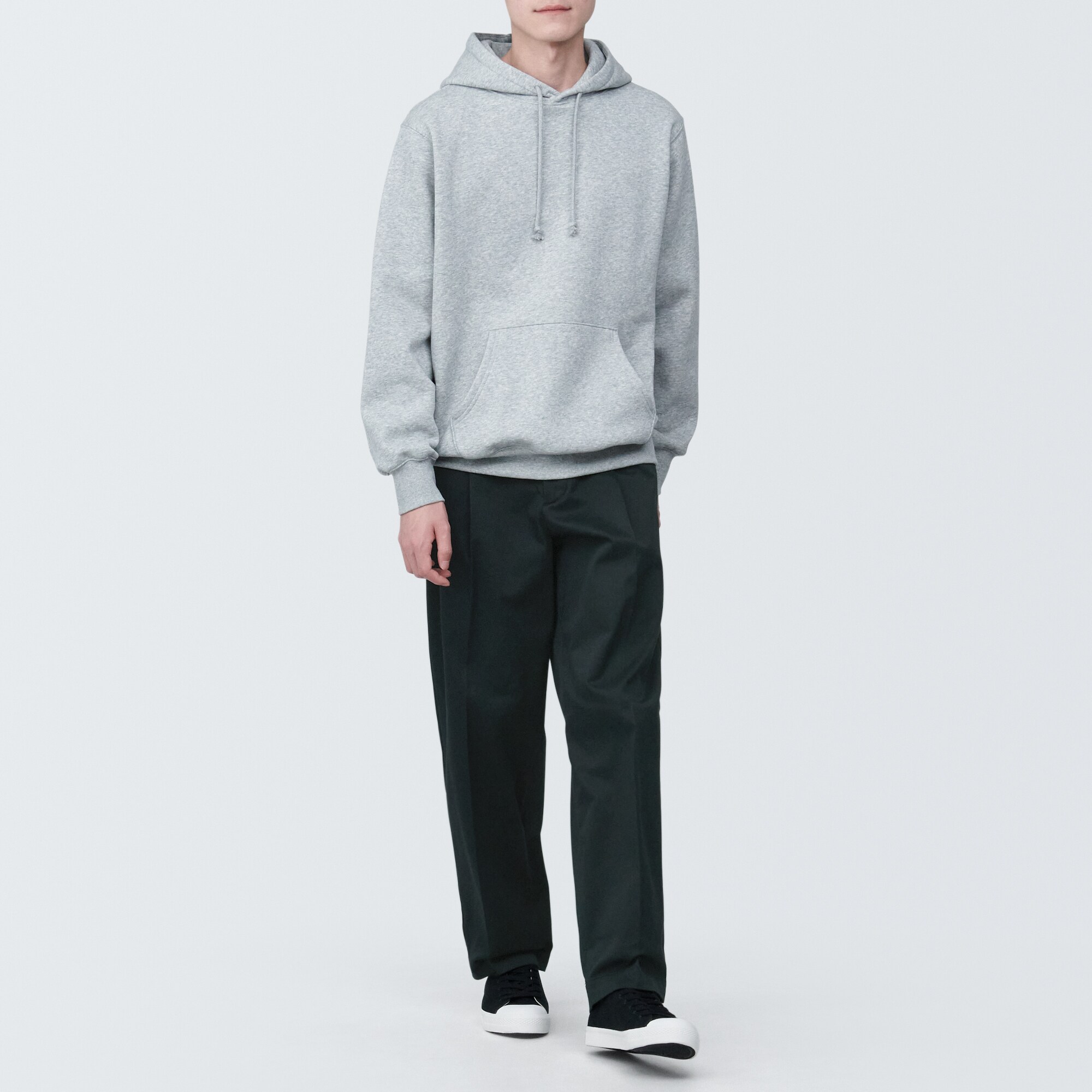 紳士　ストレッチチノタックワイドパンツ