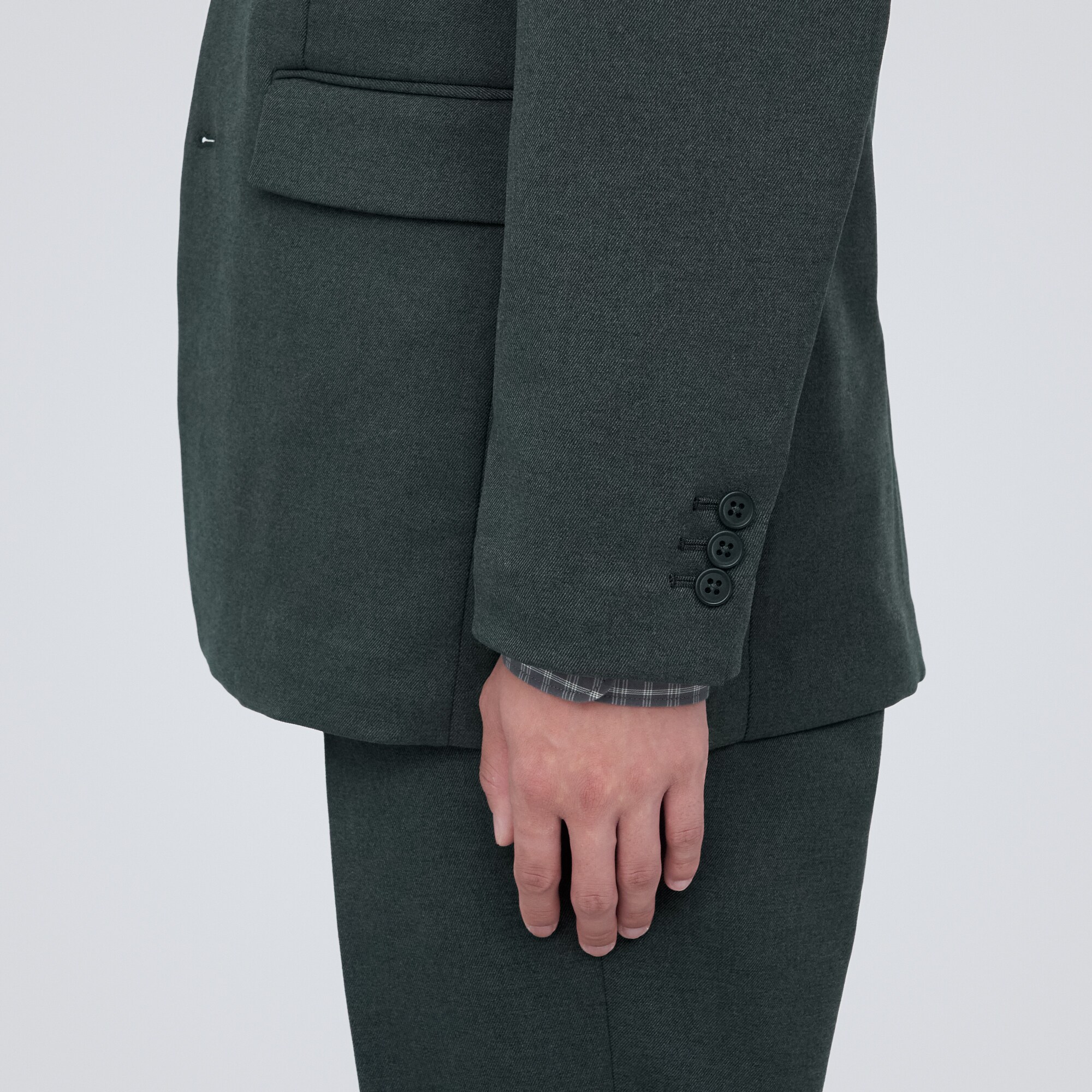 【セットアップ可能】起毛ストレッチジャケット