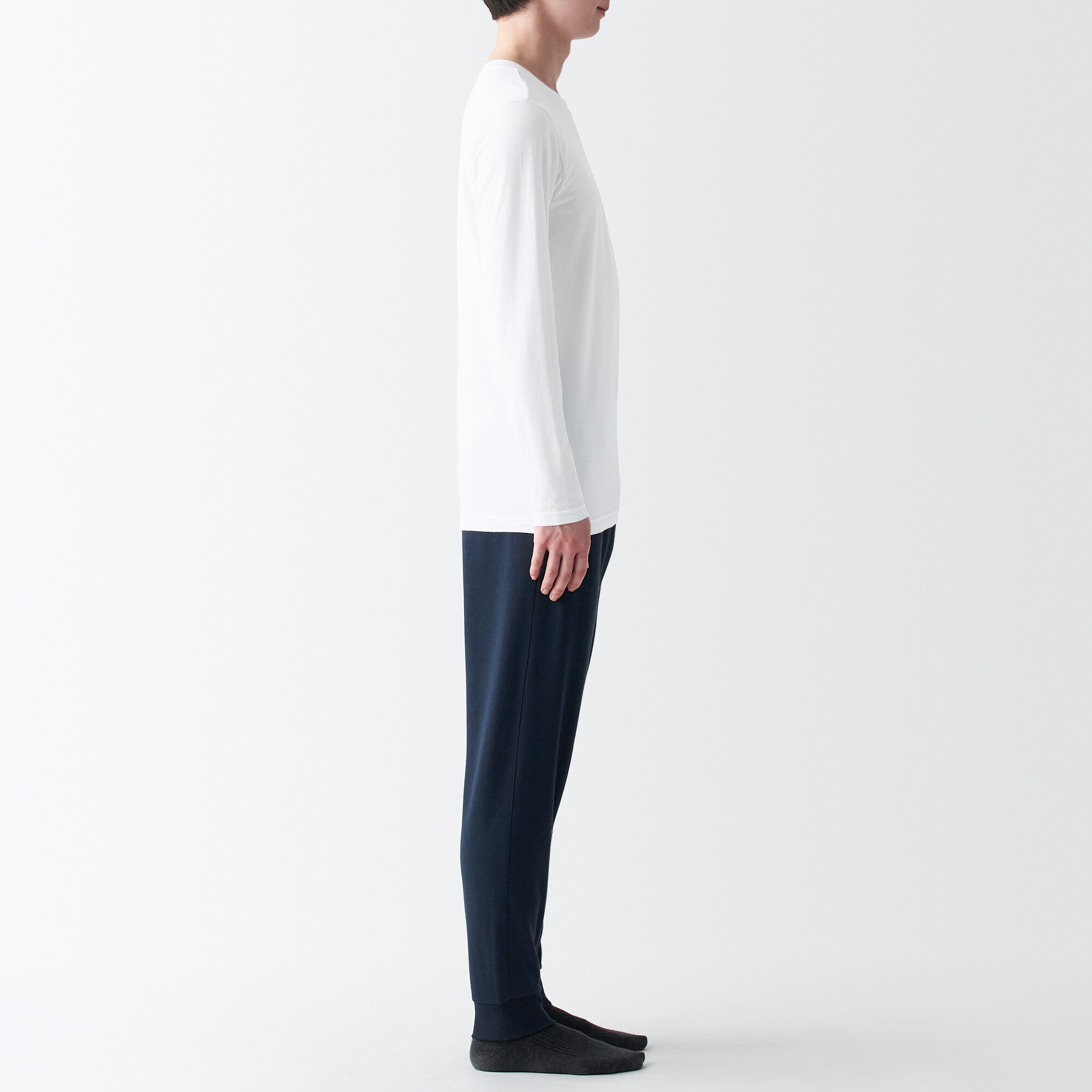 あったか綿　クルーネック長袖Ｔシャツ