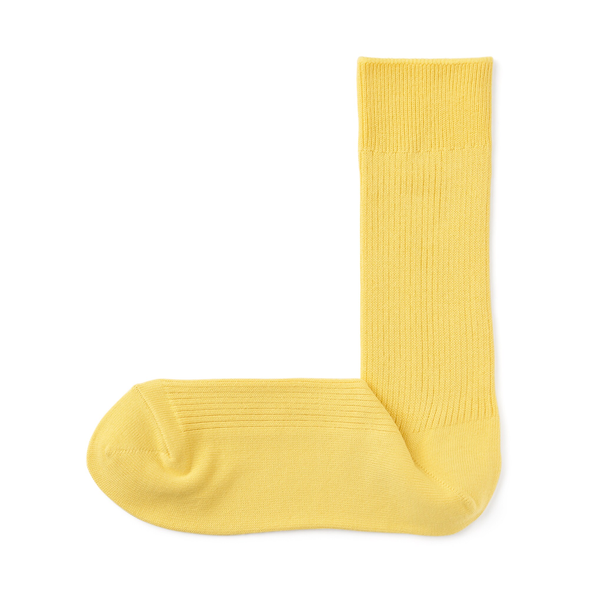 紳士　足なり直角　ズレ落ちにくいリブ編み靴下