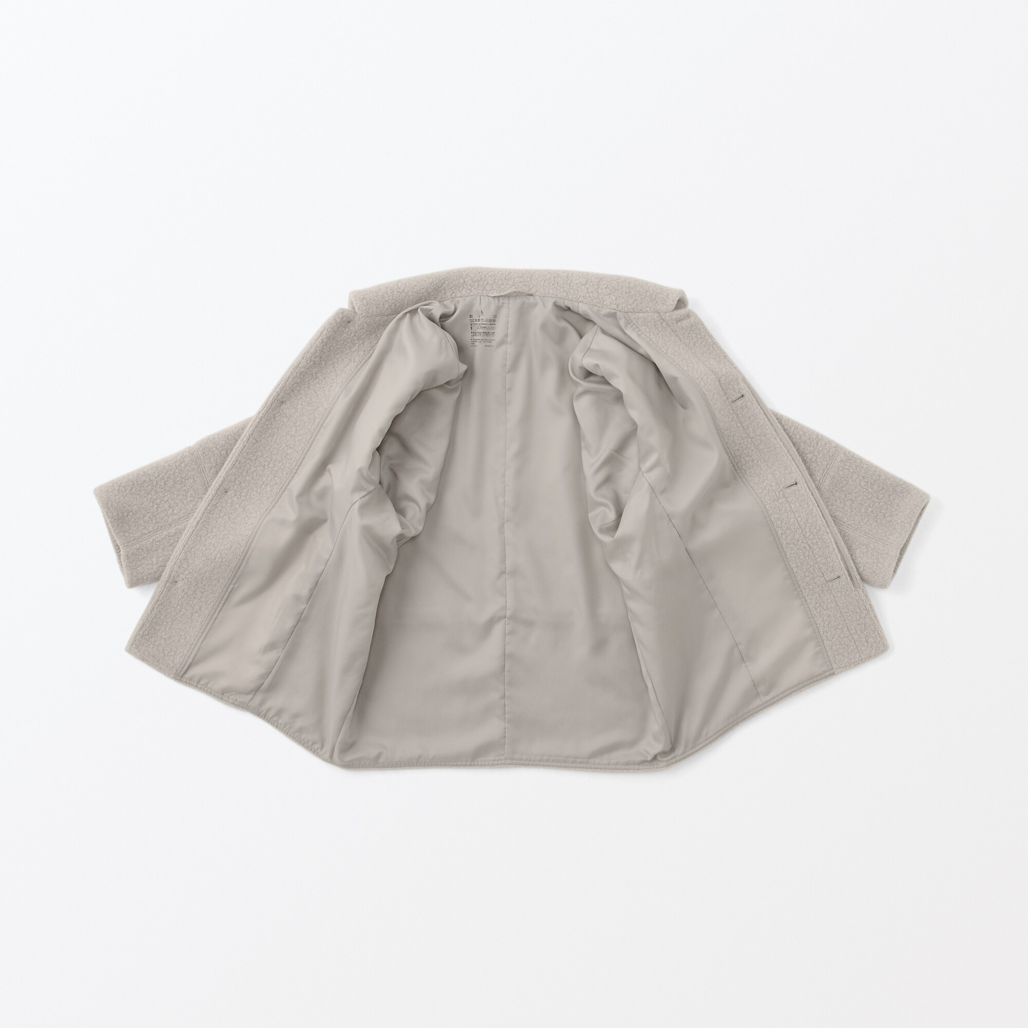 再生ウール混ボアコート（紳士）