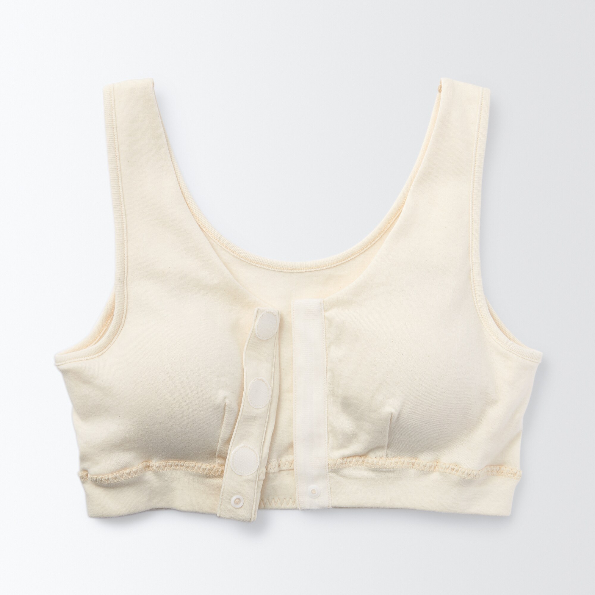 無染色前開きブラジャー