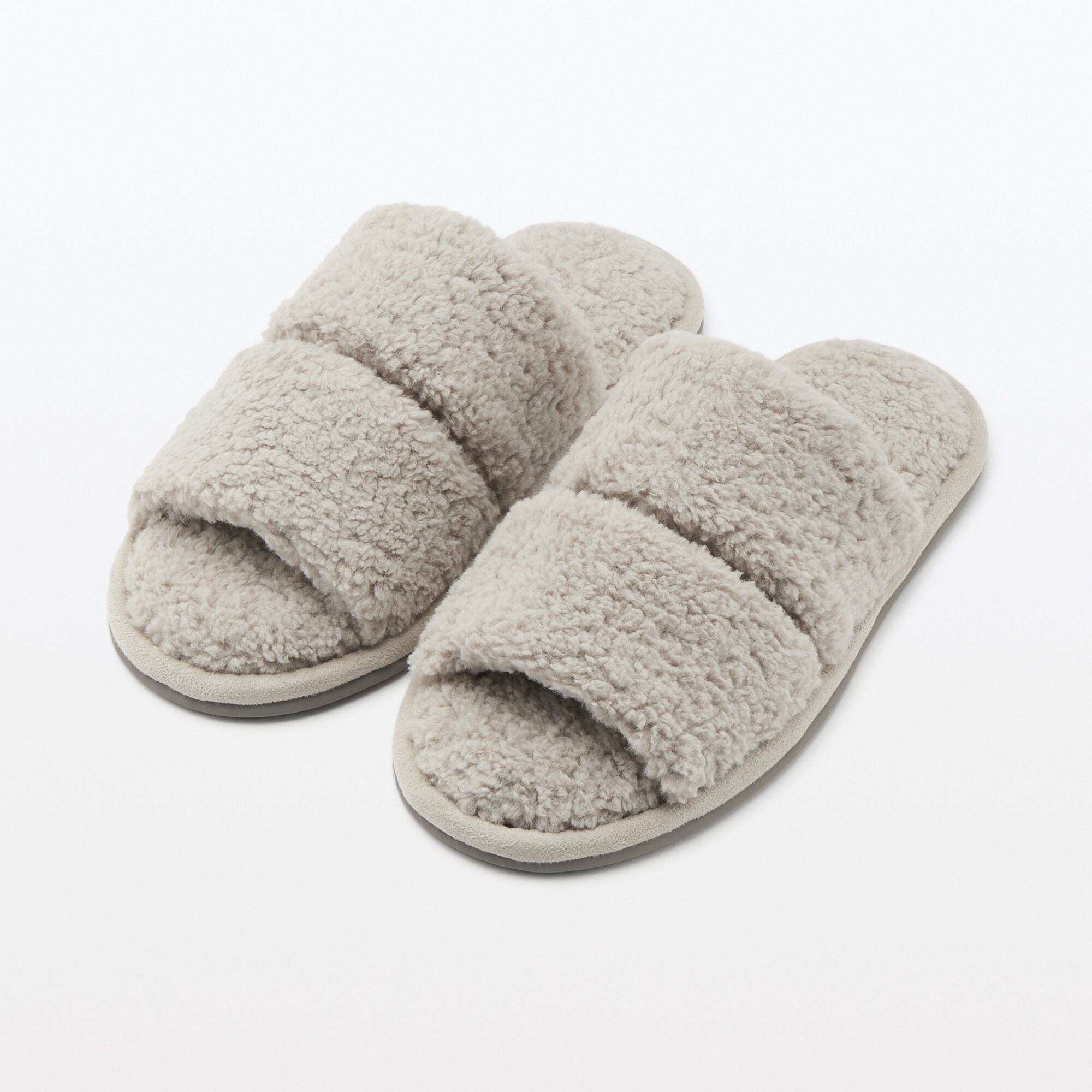 ボアスリッパ・前あき　Ｍ～ＸＬ