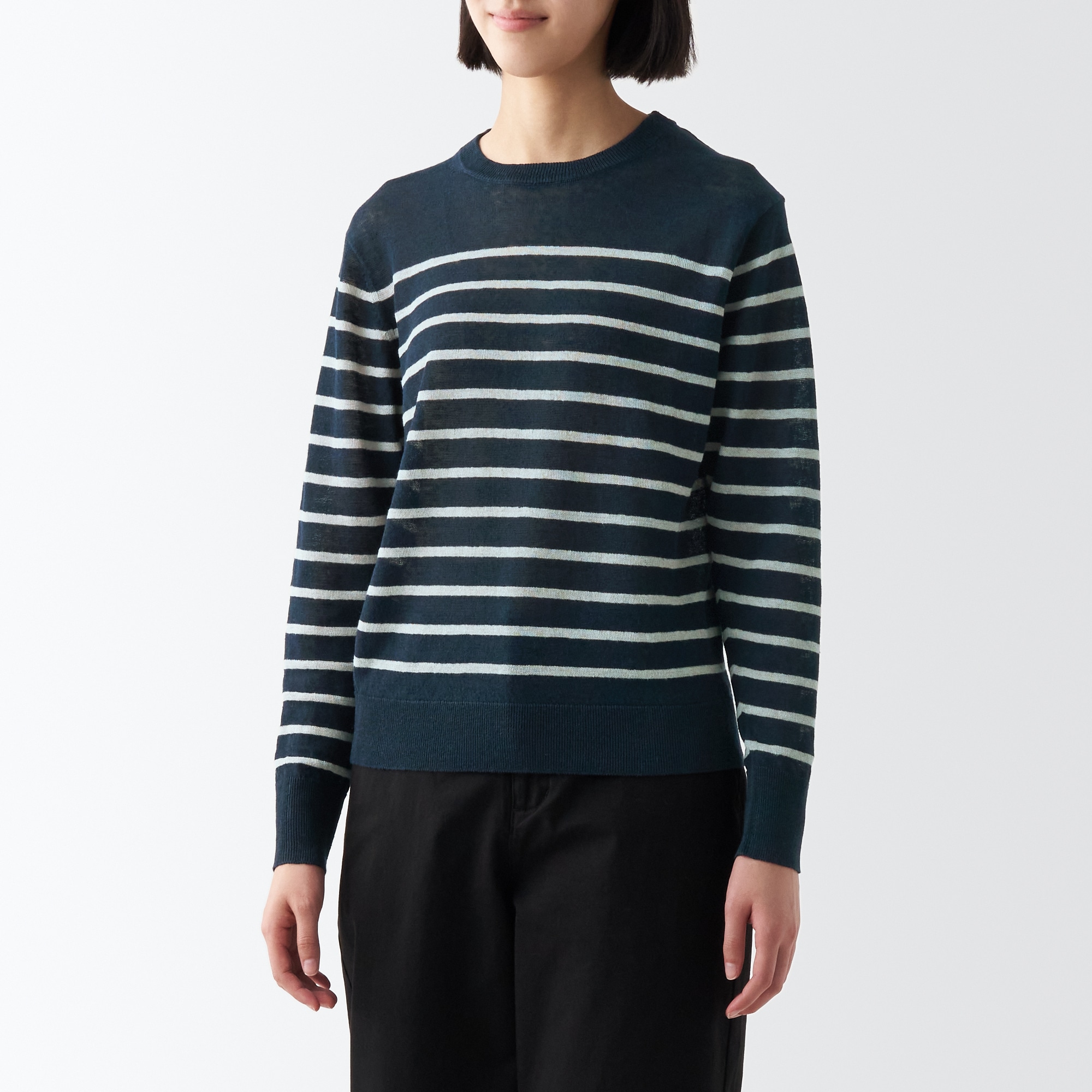 ＵＶカットヘンプクルーネックセーター