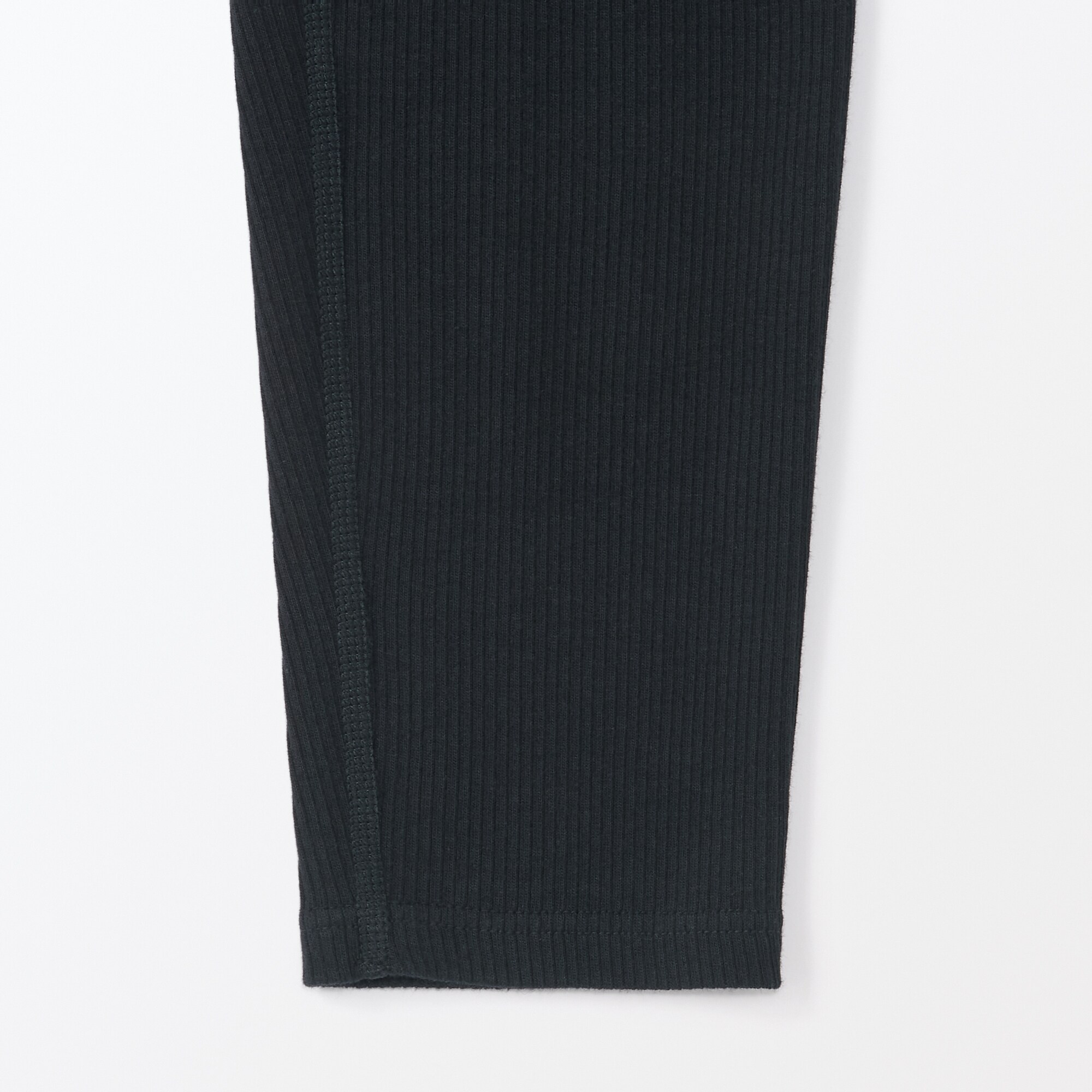 ストレッチリブ編み　腹巻つきレギンス（十分丈）