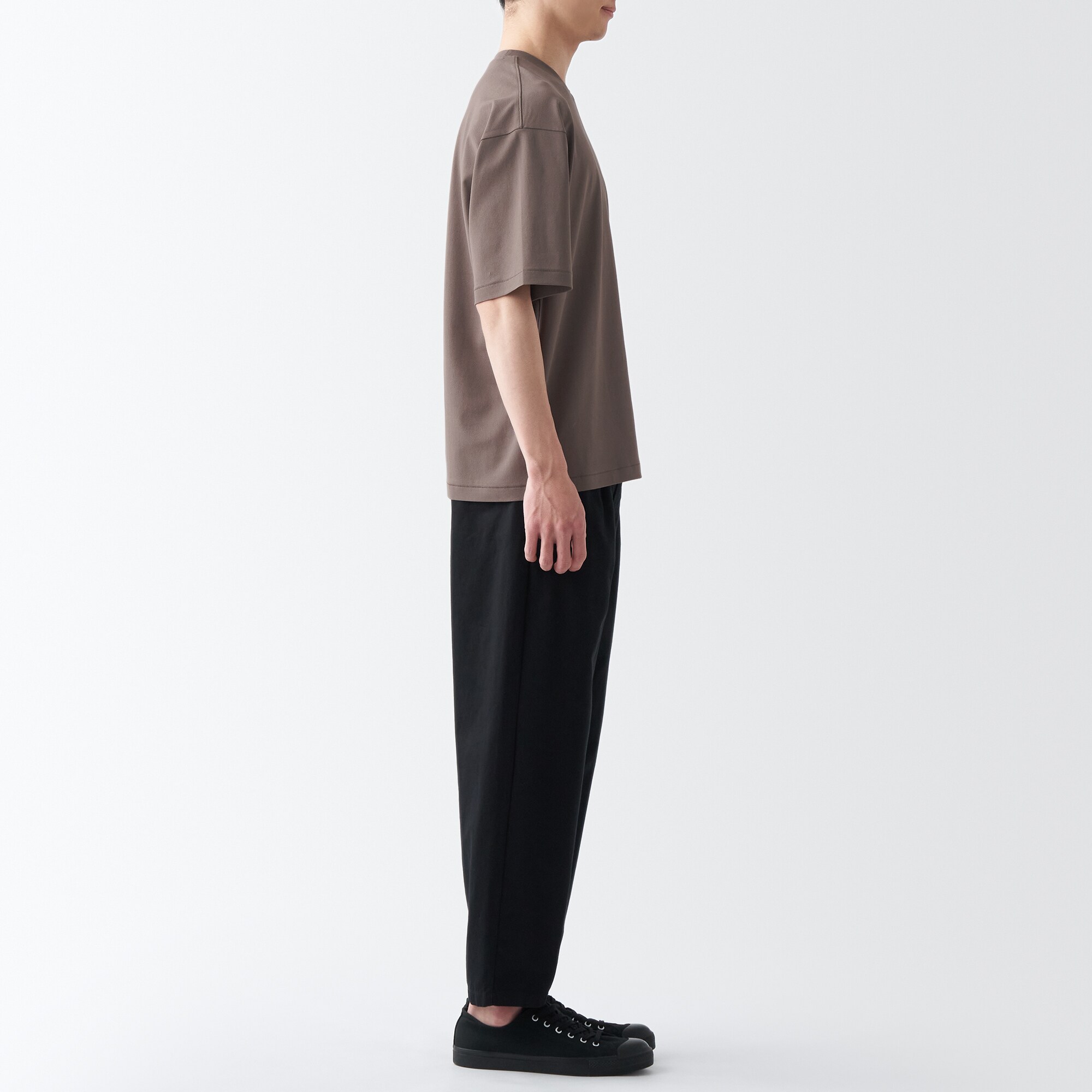 和紙混天竺編みＴシャツ（紳士）