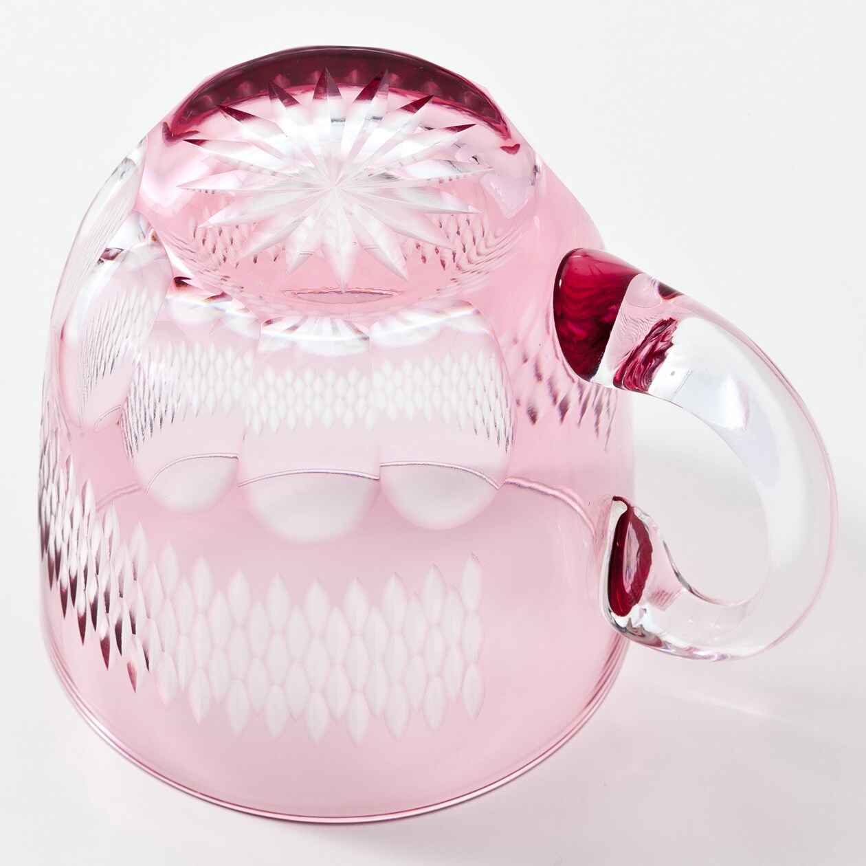 江戸切子の硝子カップ　