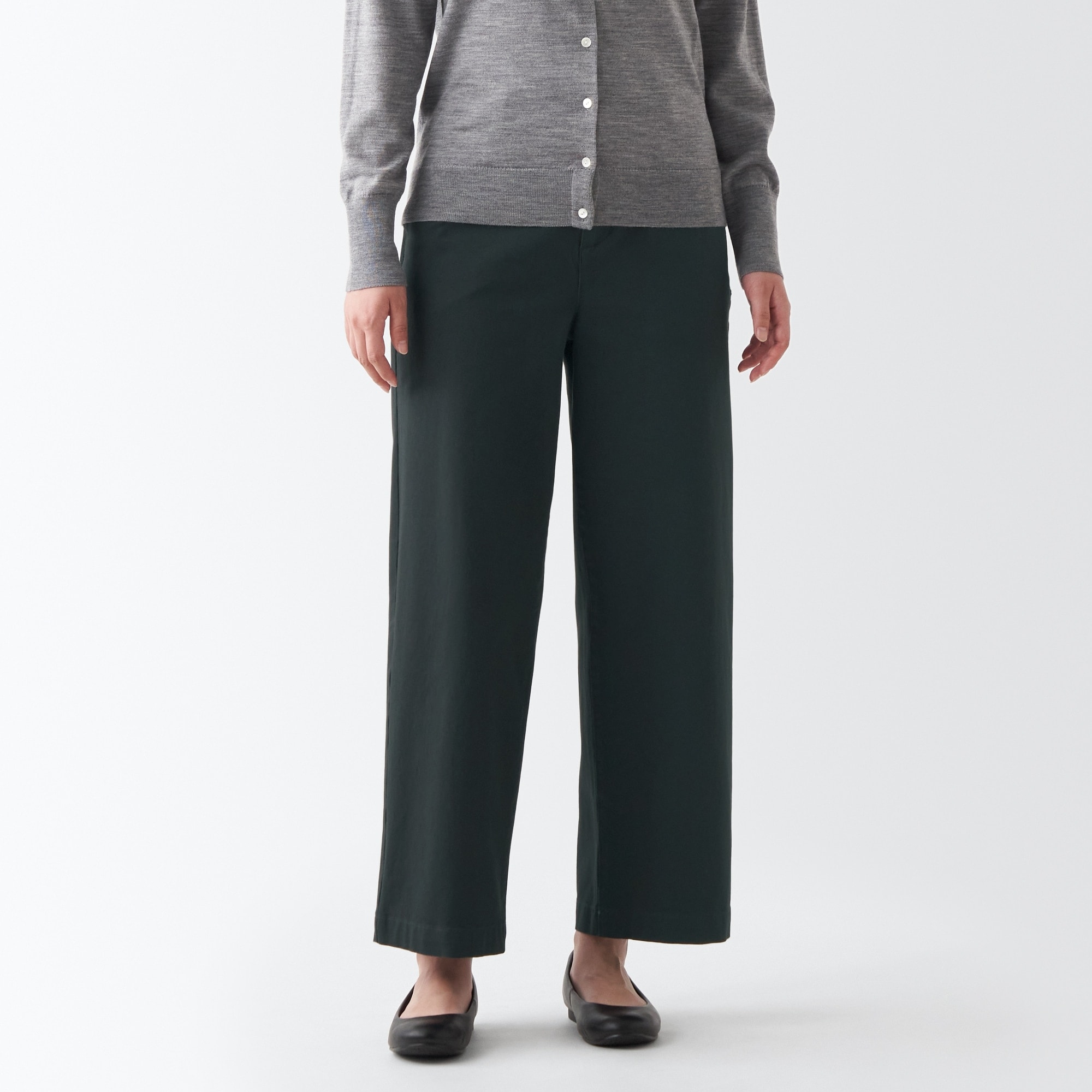 縦横ストレッチチノワイドパンツ（股下６６～７０ｃｍ）新サイズ対応