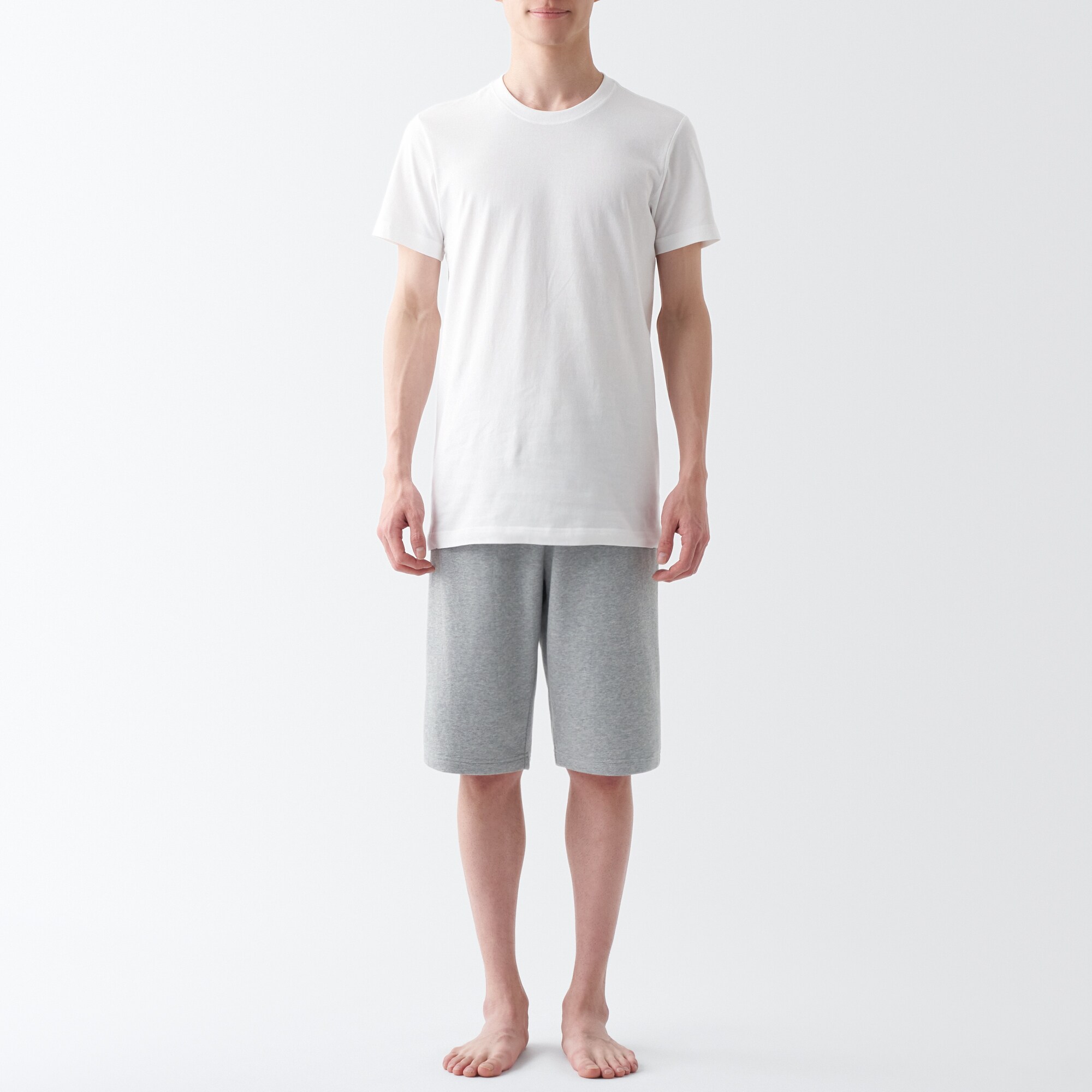 再生コットン混スウェットショートパンツ