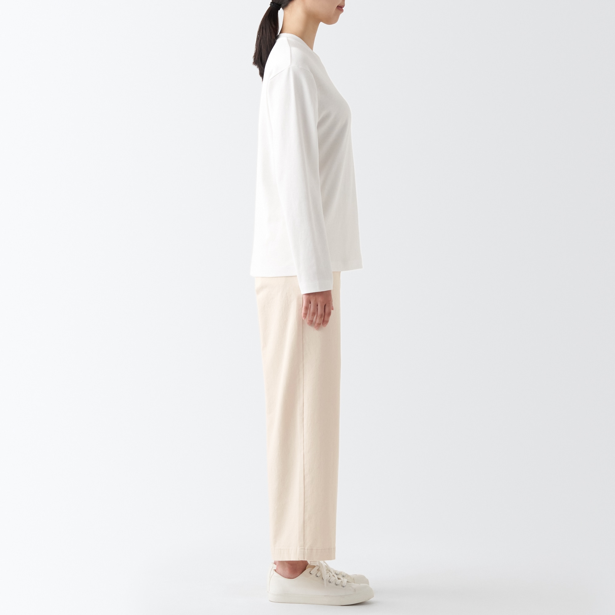 縦横ストレッチチノワイドパンツ（股下６６～７０ｃｍ）新サイズ対応