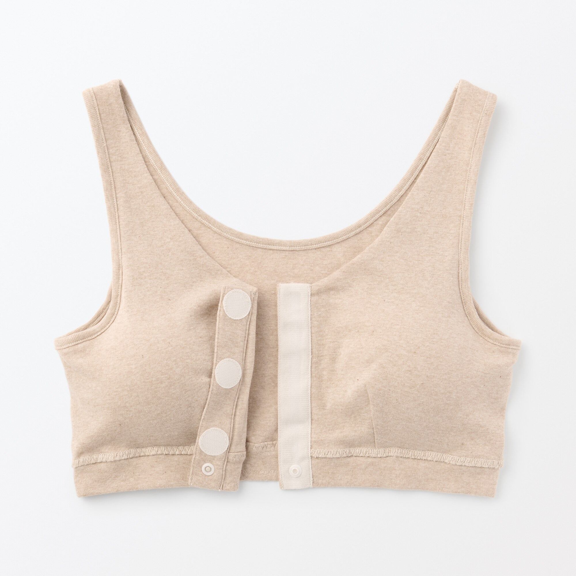 無染色前開きブラジャー