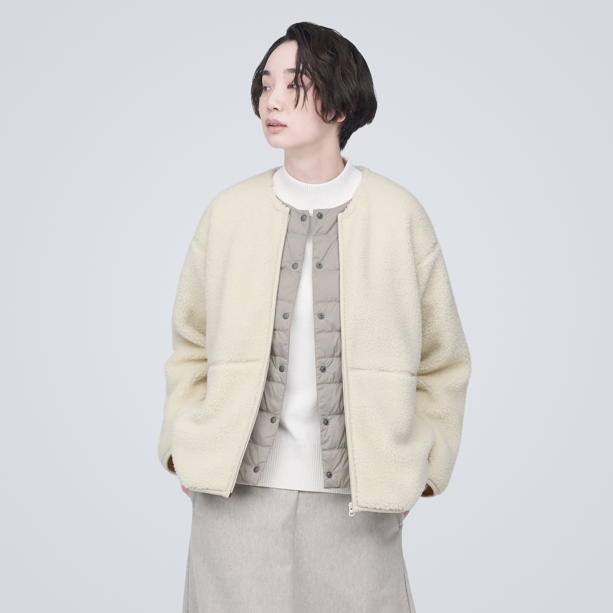 ボアフリースジャケット