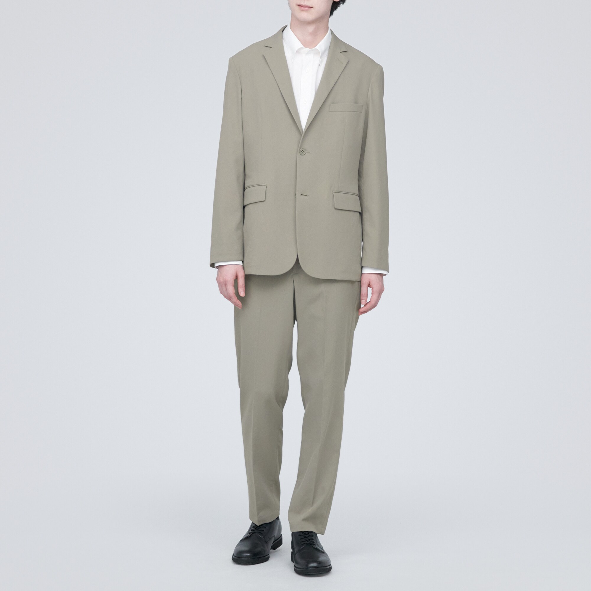 【セットアップ可能】撥水ストレッチノータックパンツ