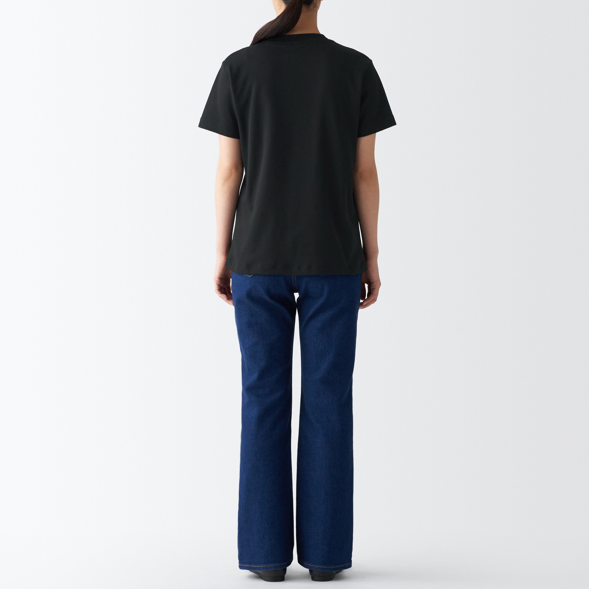 スムース編みクルーネック半袖Ｔシャツ