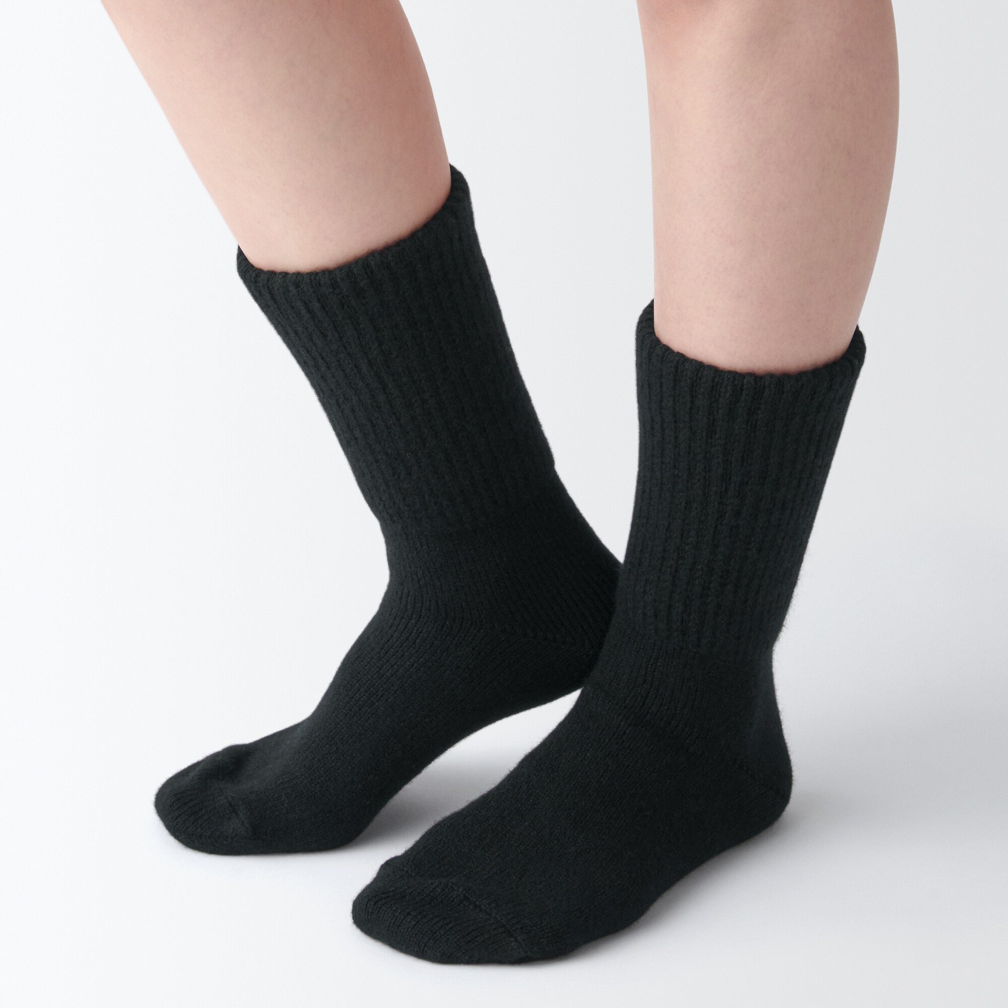 足なり直角　ウール混　重ねても履ける靴下（数量限定）