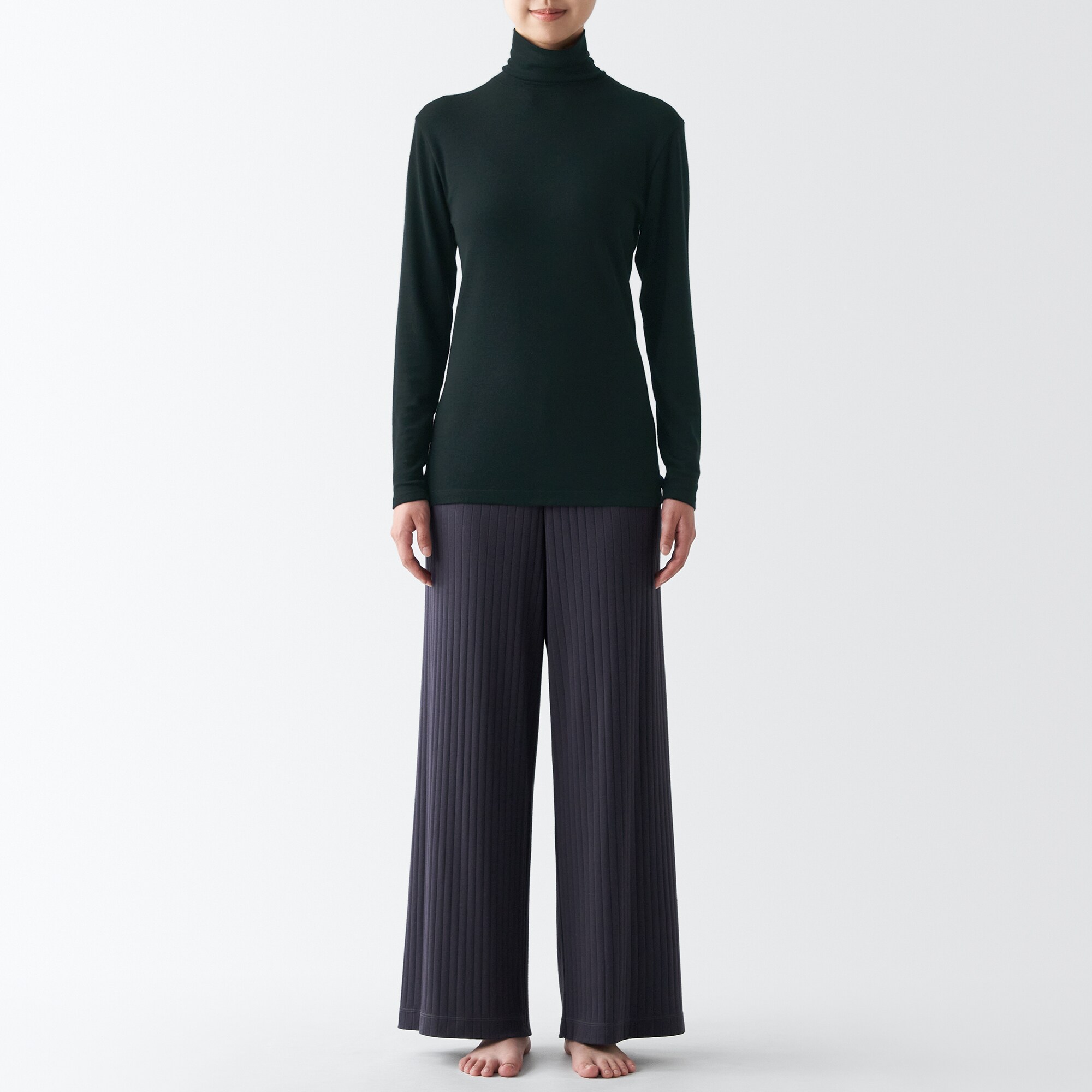 ウールタートルネック長袖Ｔシャツ