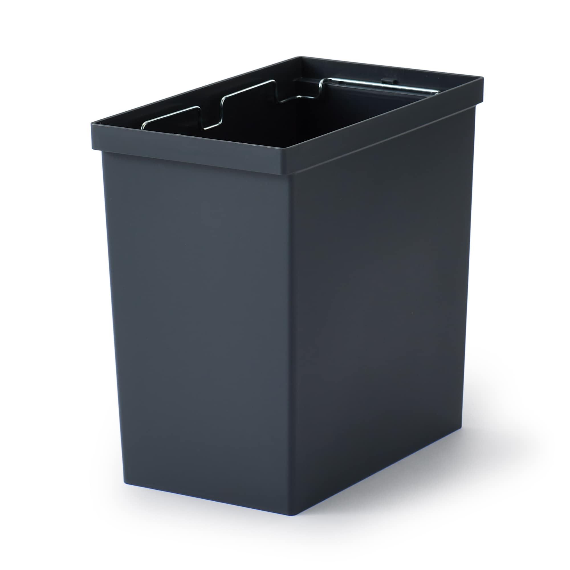 【２０Ｌ・３０Ｌ袋用】再生ポリプロピレン入りフタが選べるダストボックス　小／袋止付