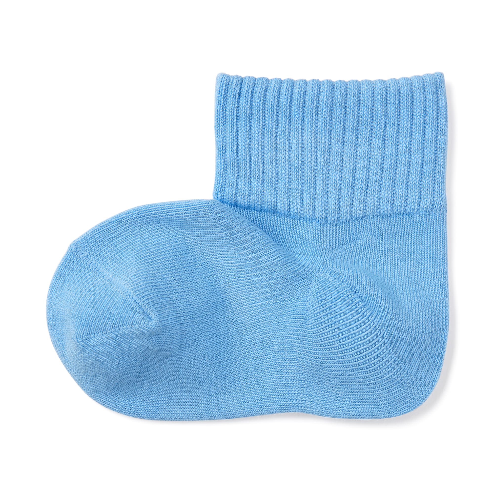 キッズ　足なり直角　ショート丈靴下