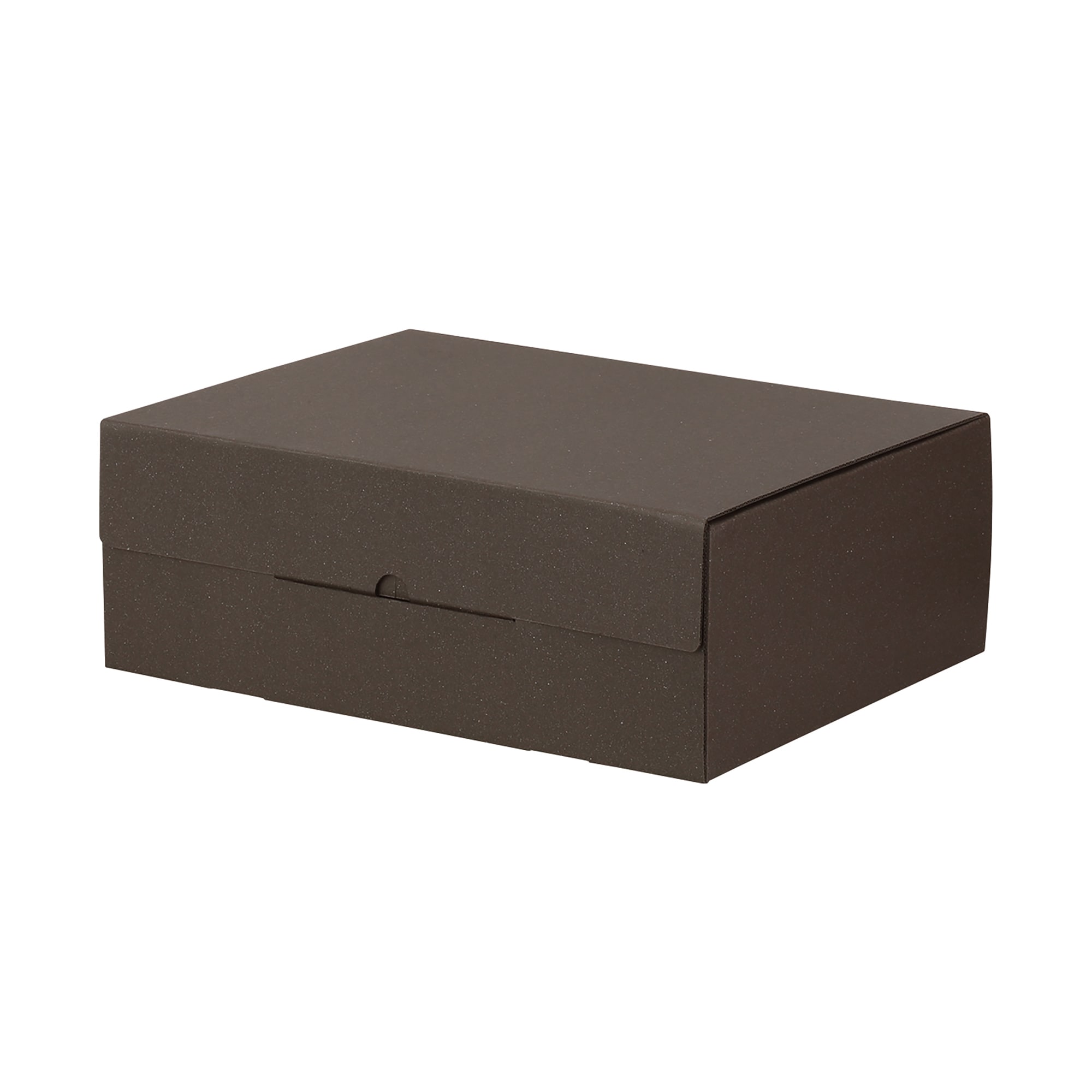 ダンボール・タテヨコ使えるフタ付きボックス・大（２個入り）／約幅３２×奥行２５×高さ１１ｃｍ