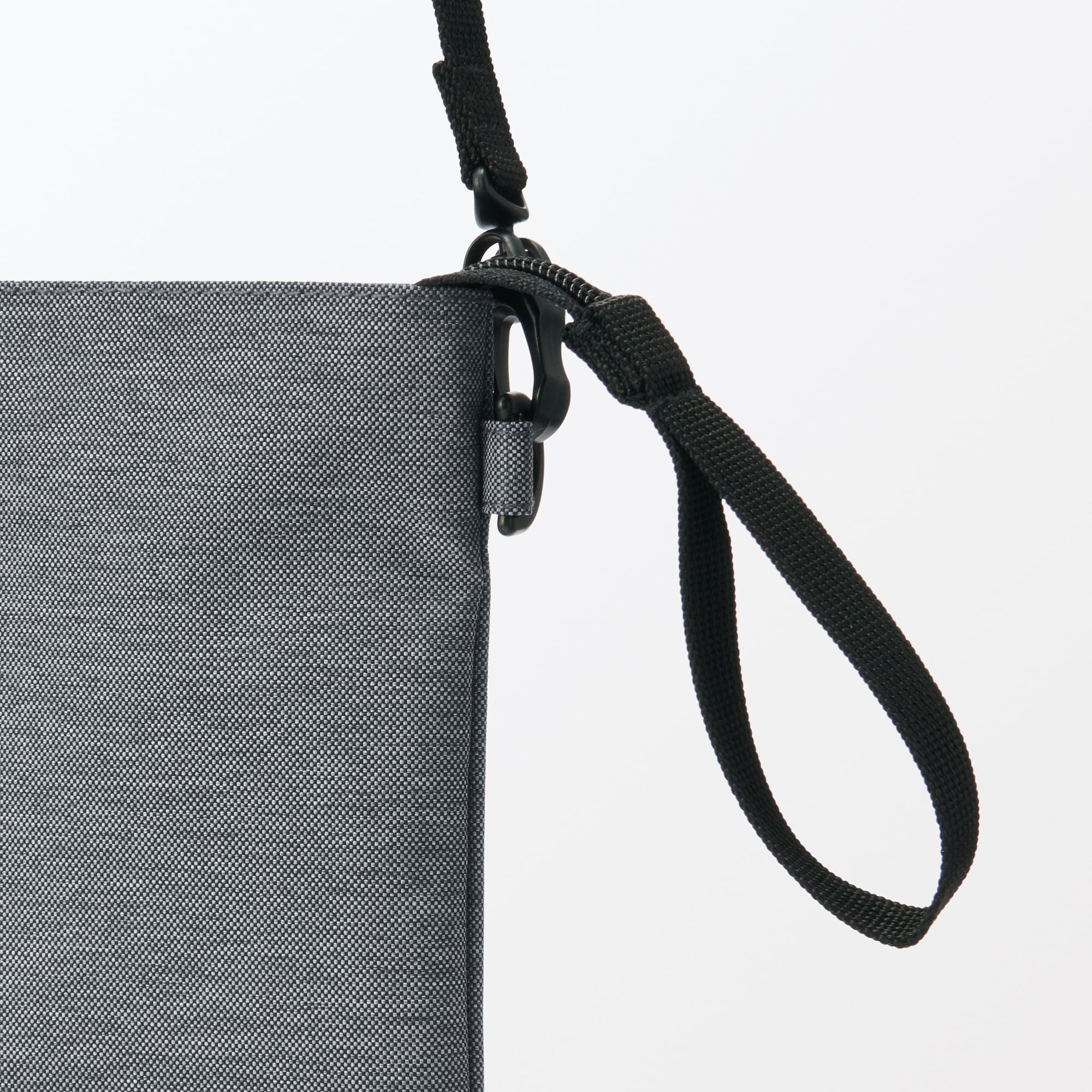 ポーチとしても使える　撥水サコッシュ（杢）