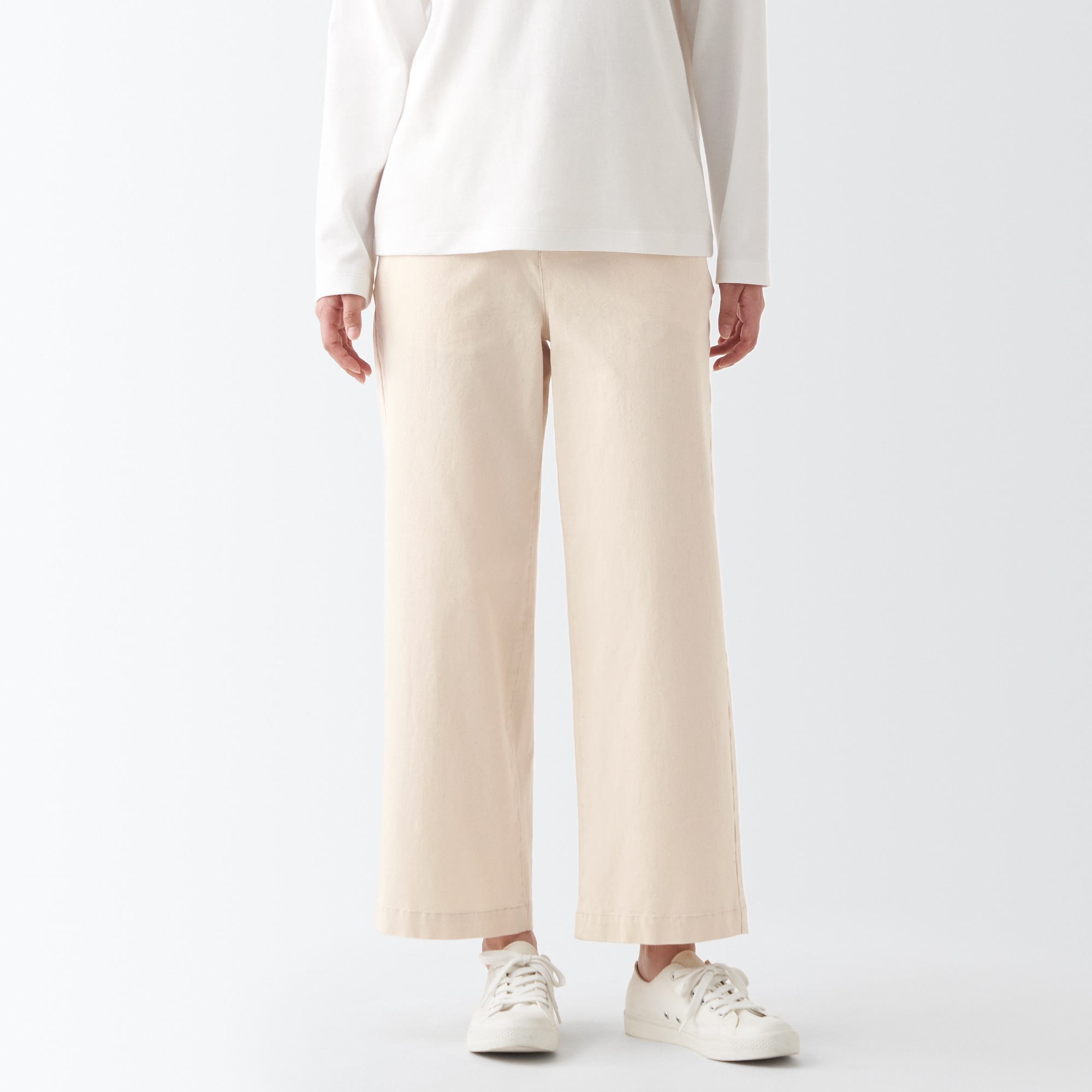 縦横ストレッチチノワイドパンツ（股下６６～７０ｃｍ）新サイズ対応