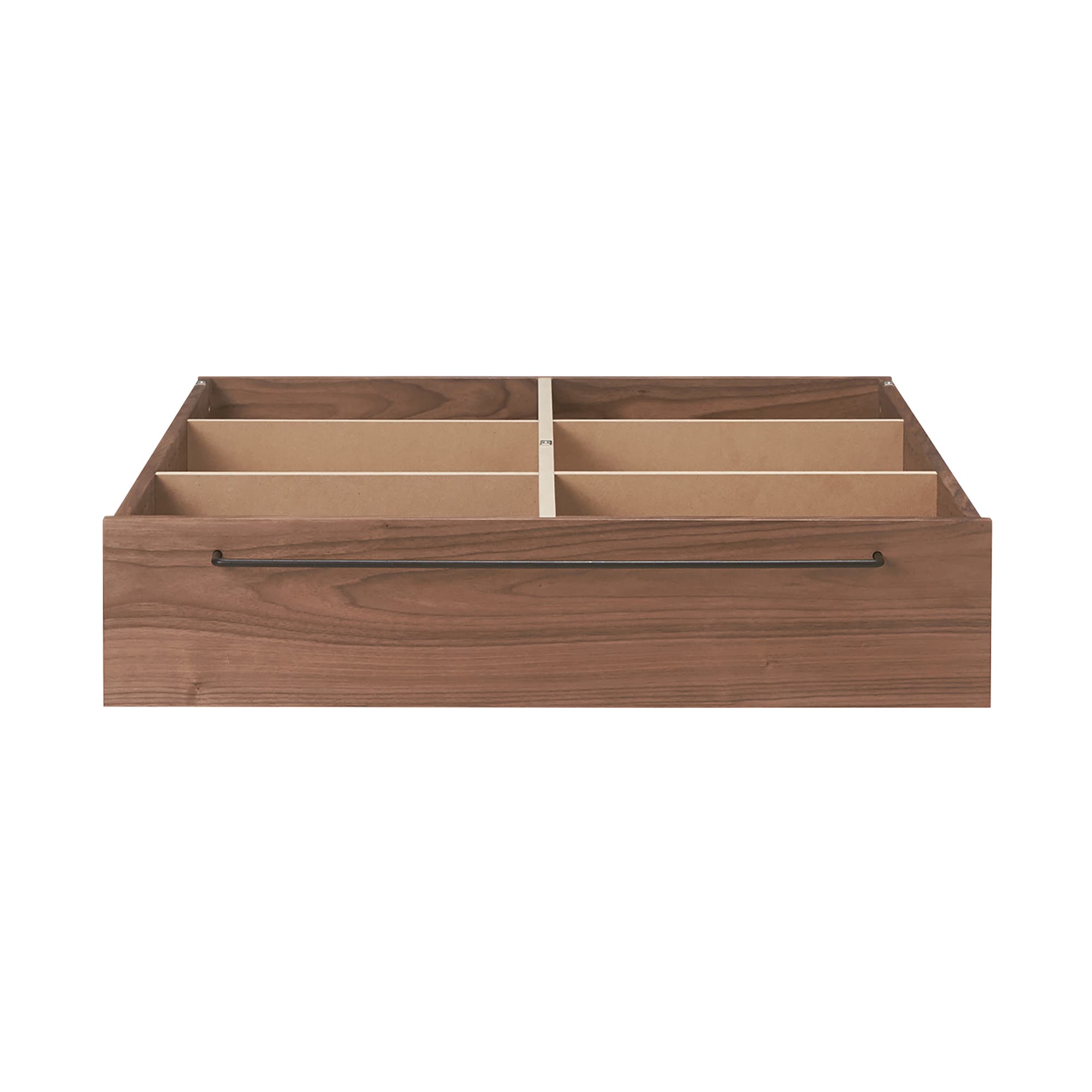 ベッドフレーム下収納・ウォールナット材／幅８０×奥行９０．５×高さ１９ｃｍ