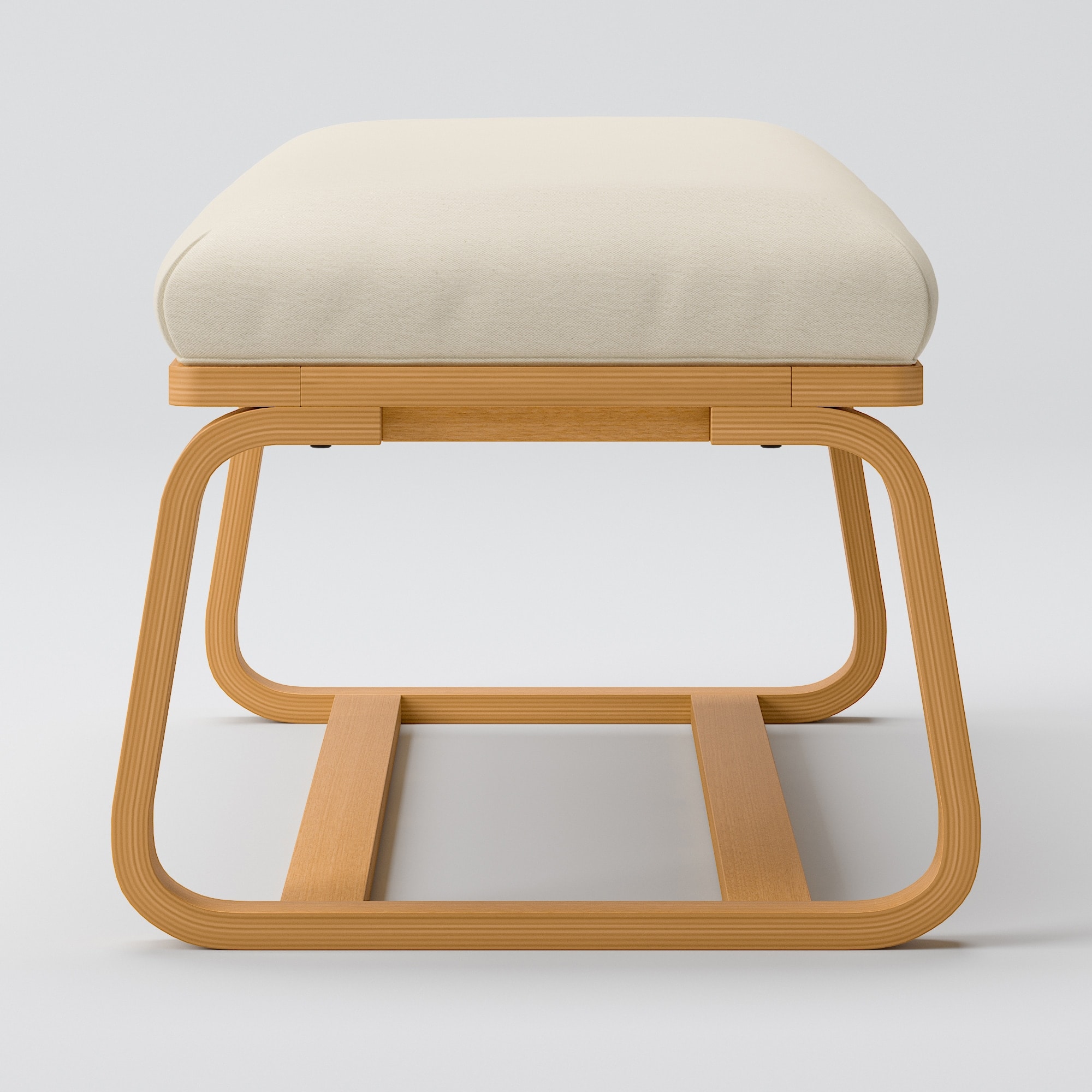 【カバー】リビングでもダイニングでもつかえる　洗いざらしの綿帆布　ベンチ・１用カバー