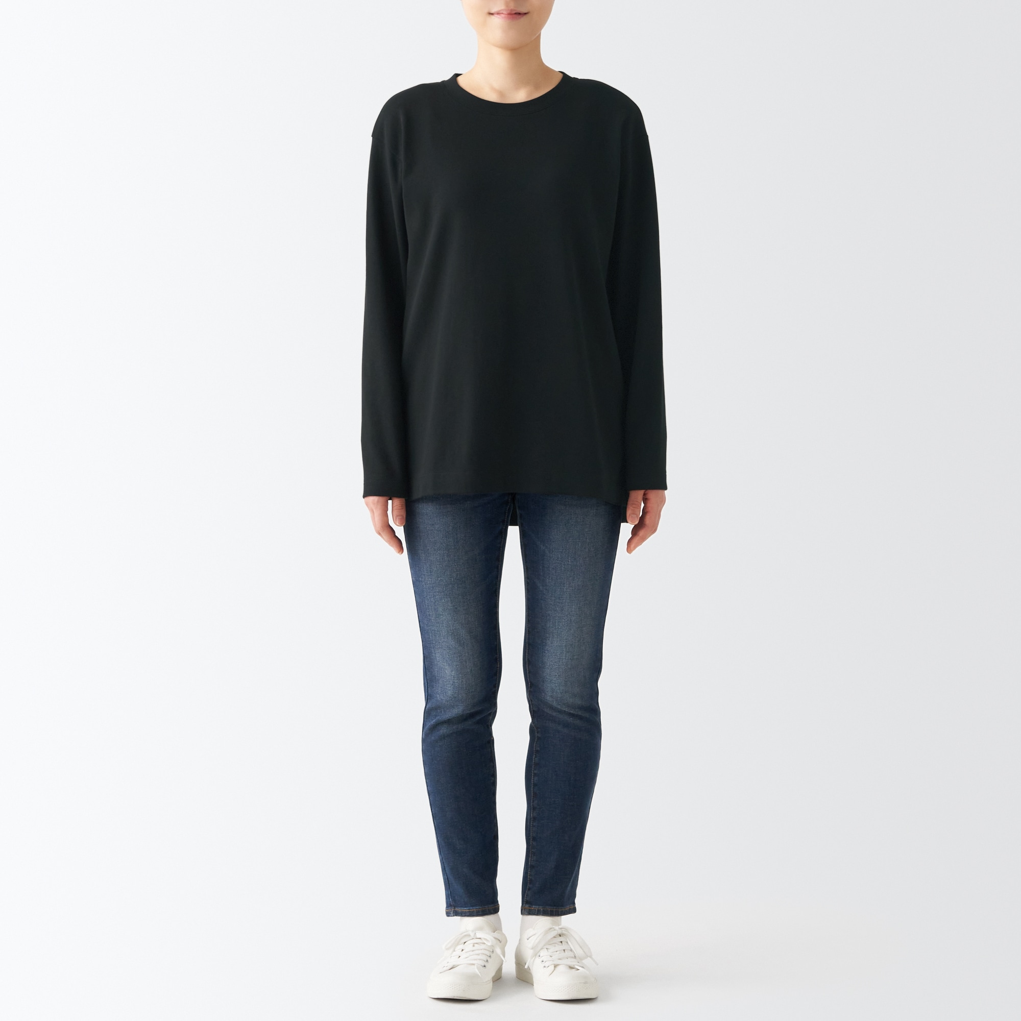 スムース編みロング長袖Ｔシャツ