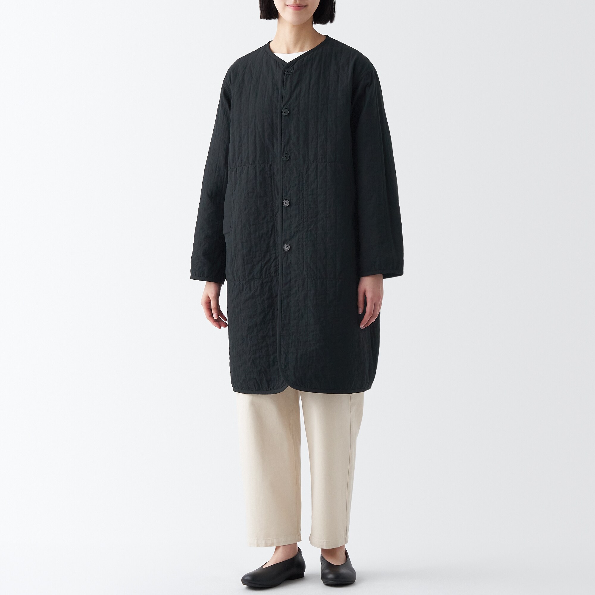 リバーシブルキルトコート