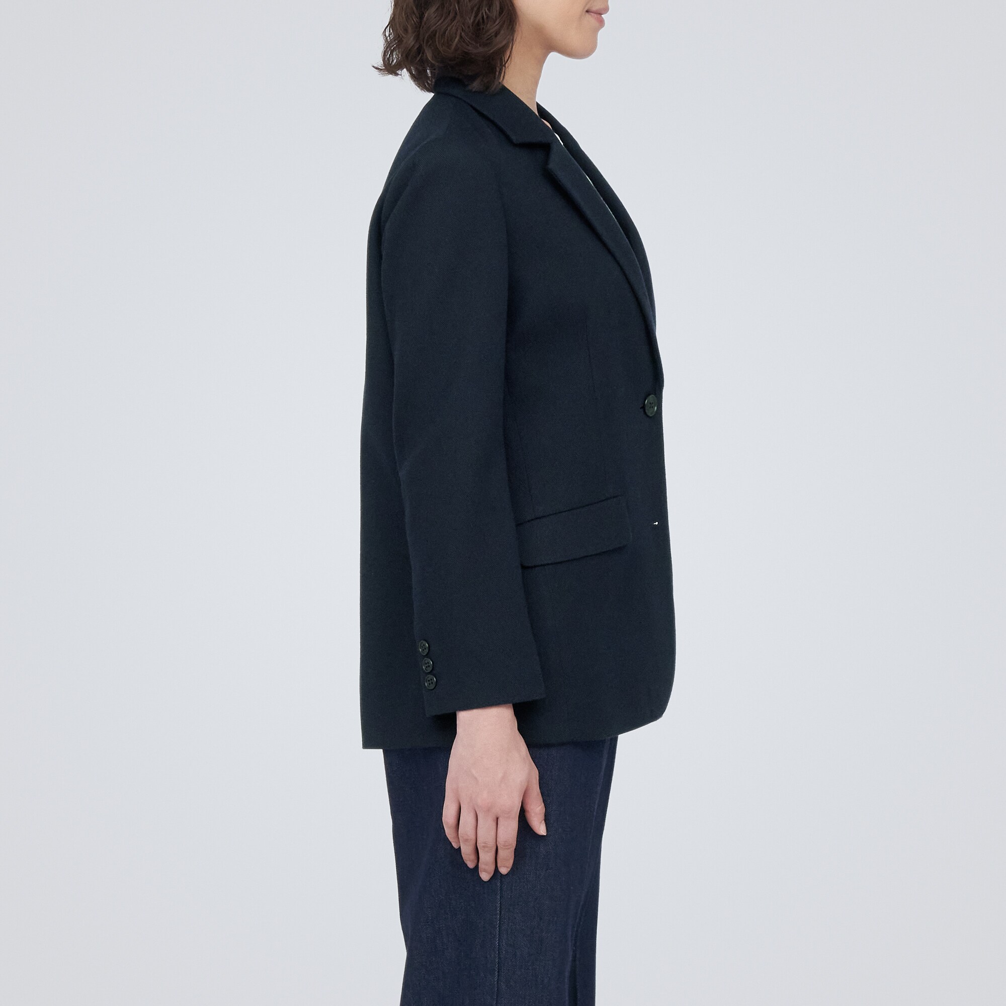 起毛テーラードジャケット