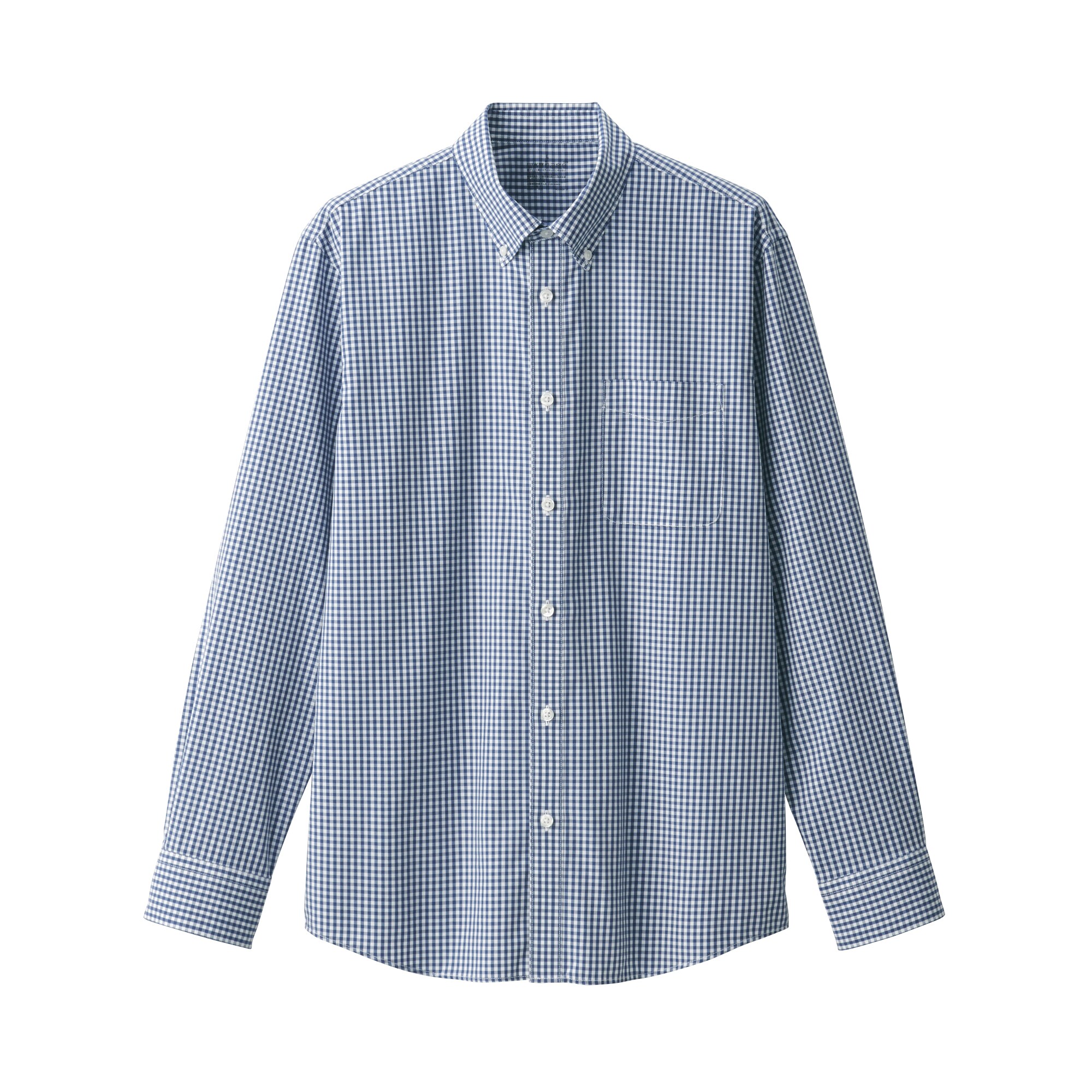 シワになりにくいボタンダウン長袖シャツ