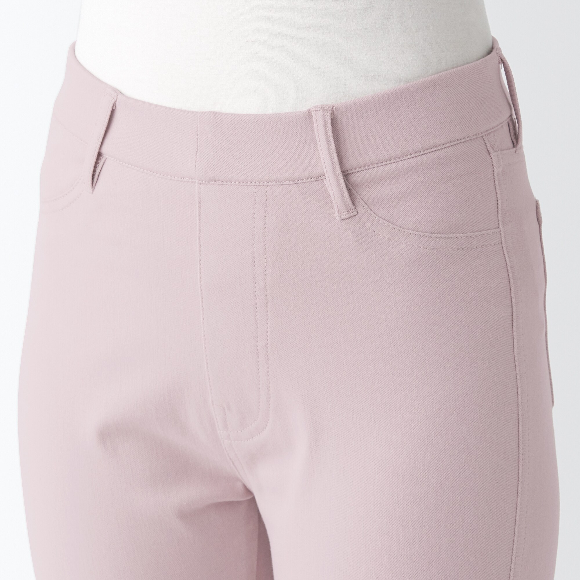 涼感ストレッチクロップドレギンスパンツ