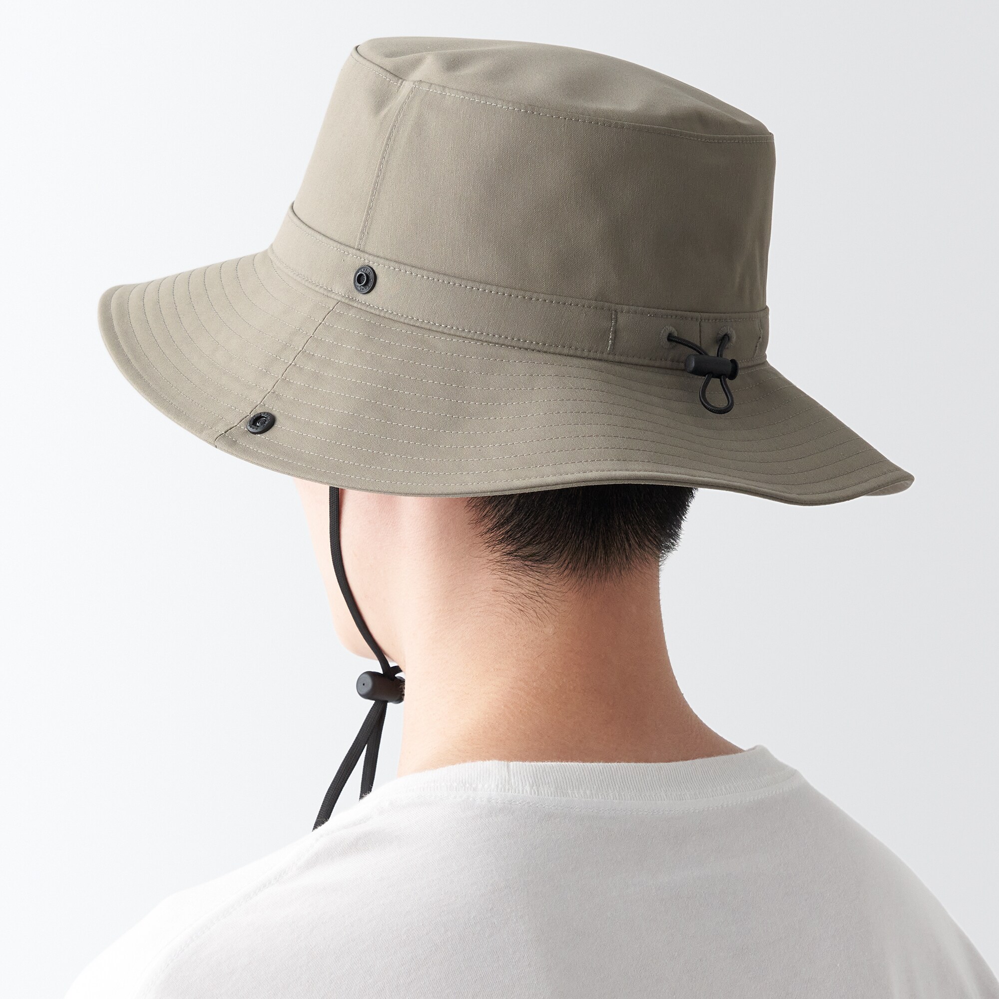 ＵＶカット　透湿撥水　防水テープ使い　サファリハット