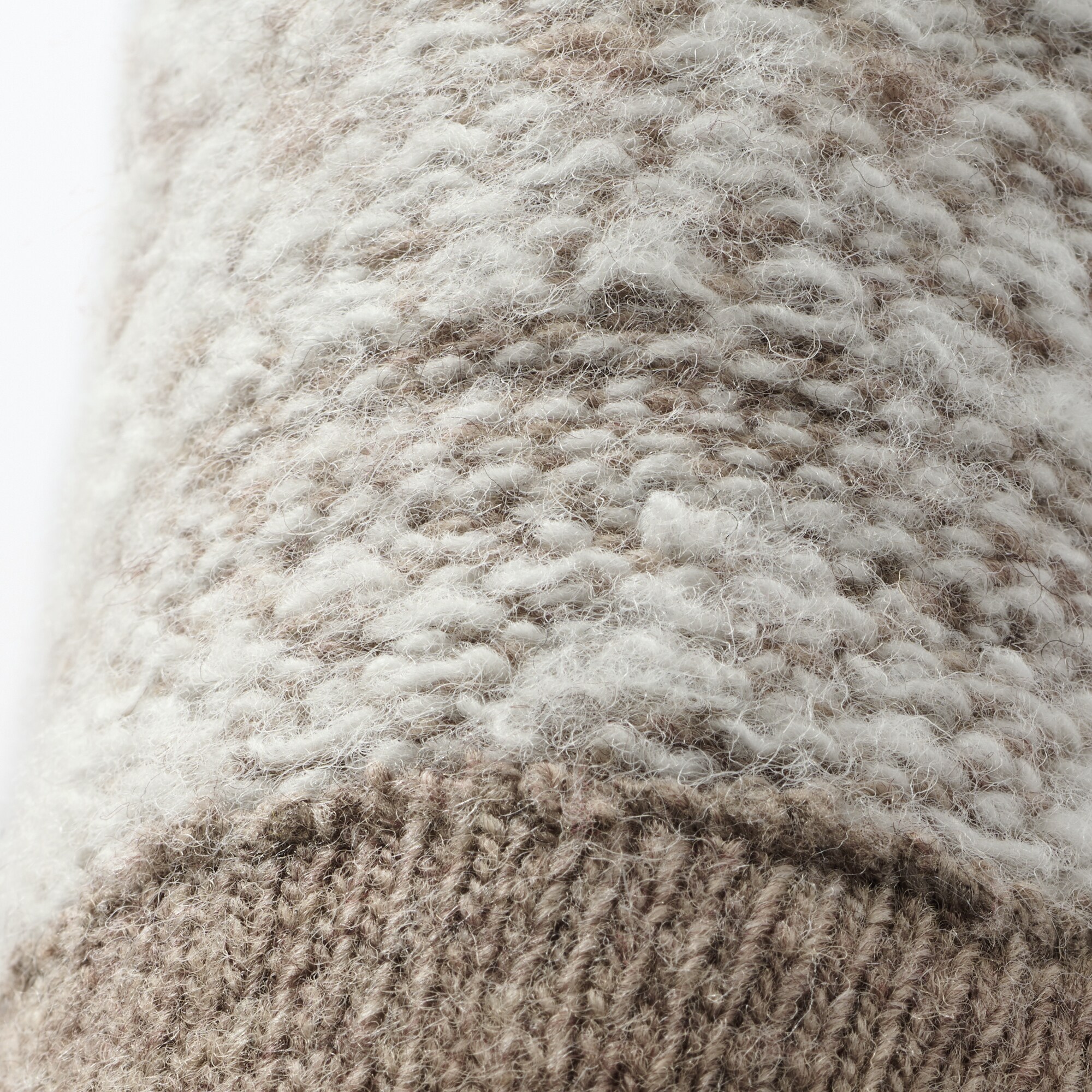 ウール混　裏起毛　　タッチパネル手袋　（柄）