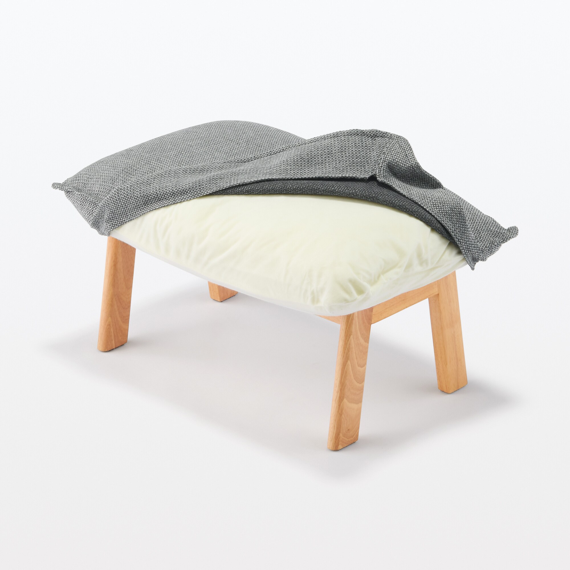 ハイバックリクライニングソファ用オットマン　ポリエステル平織