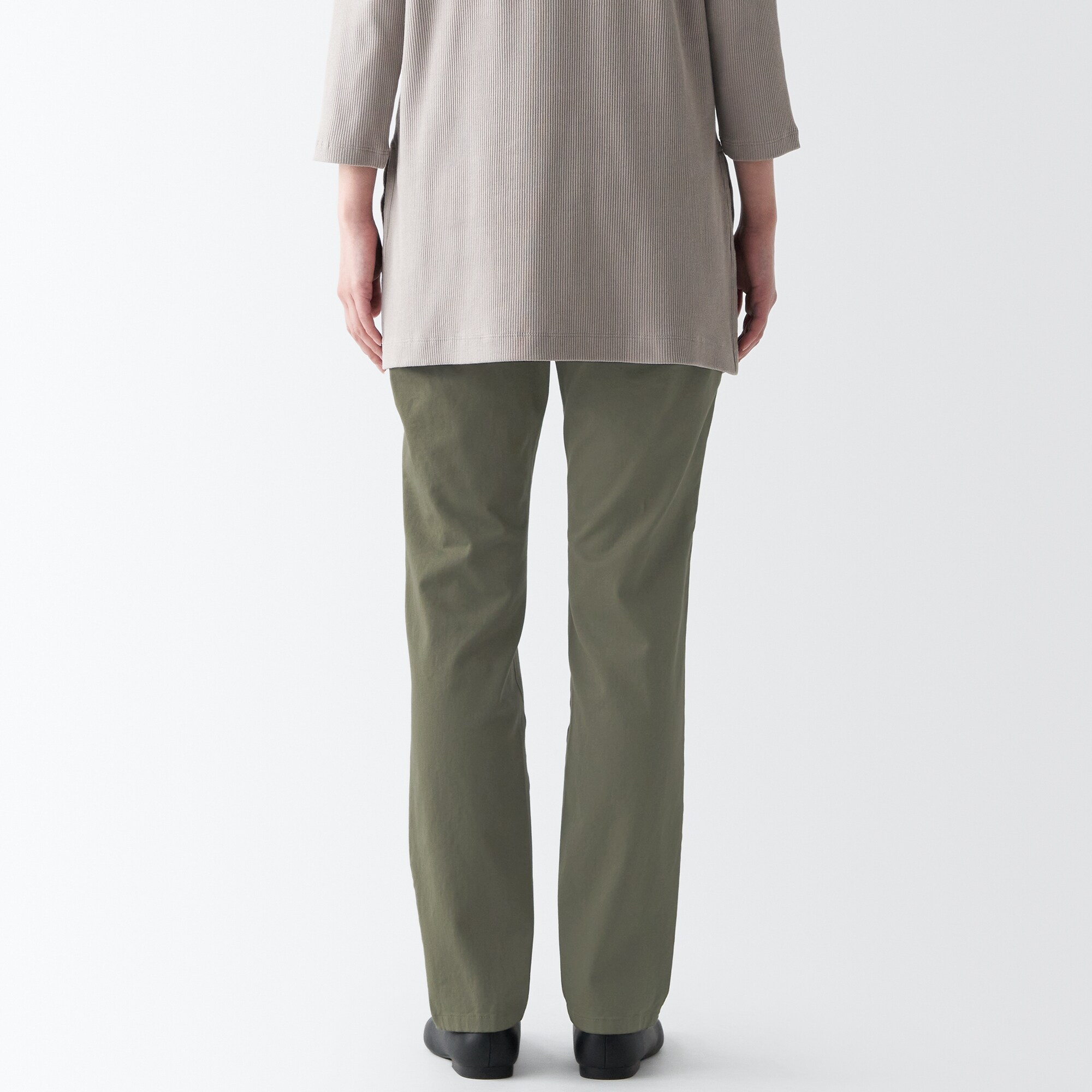 【スリム】縦横ストレッチチノスリムテーパードパンツ（股下７５ｃｍ）