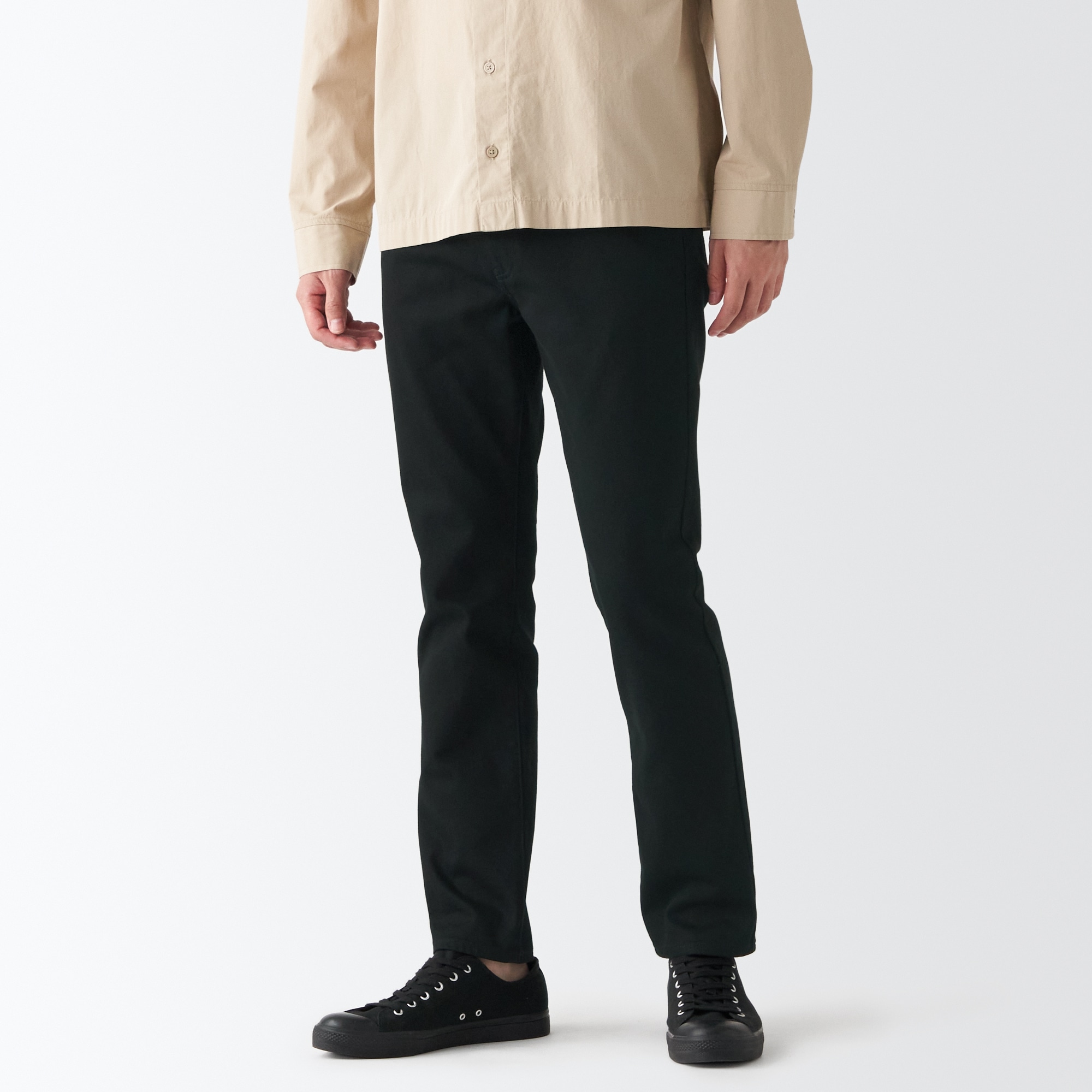 【スリム】ストレッチデニムパンツ（股下７６ｃｍ）