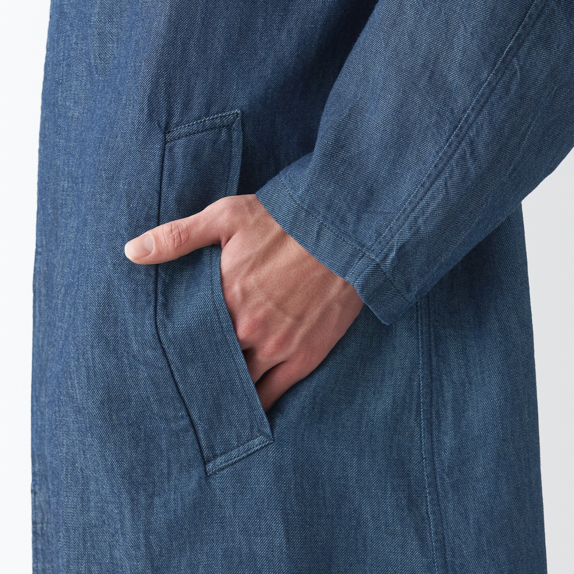 ラミーコットンデニムコート（紳士）