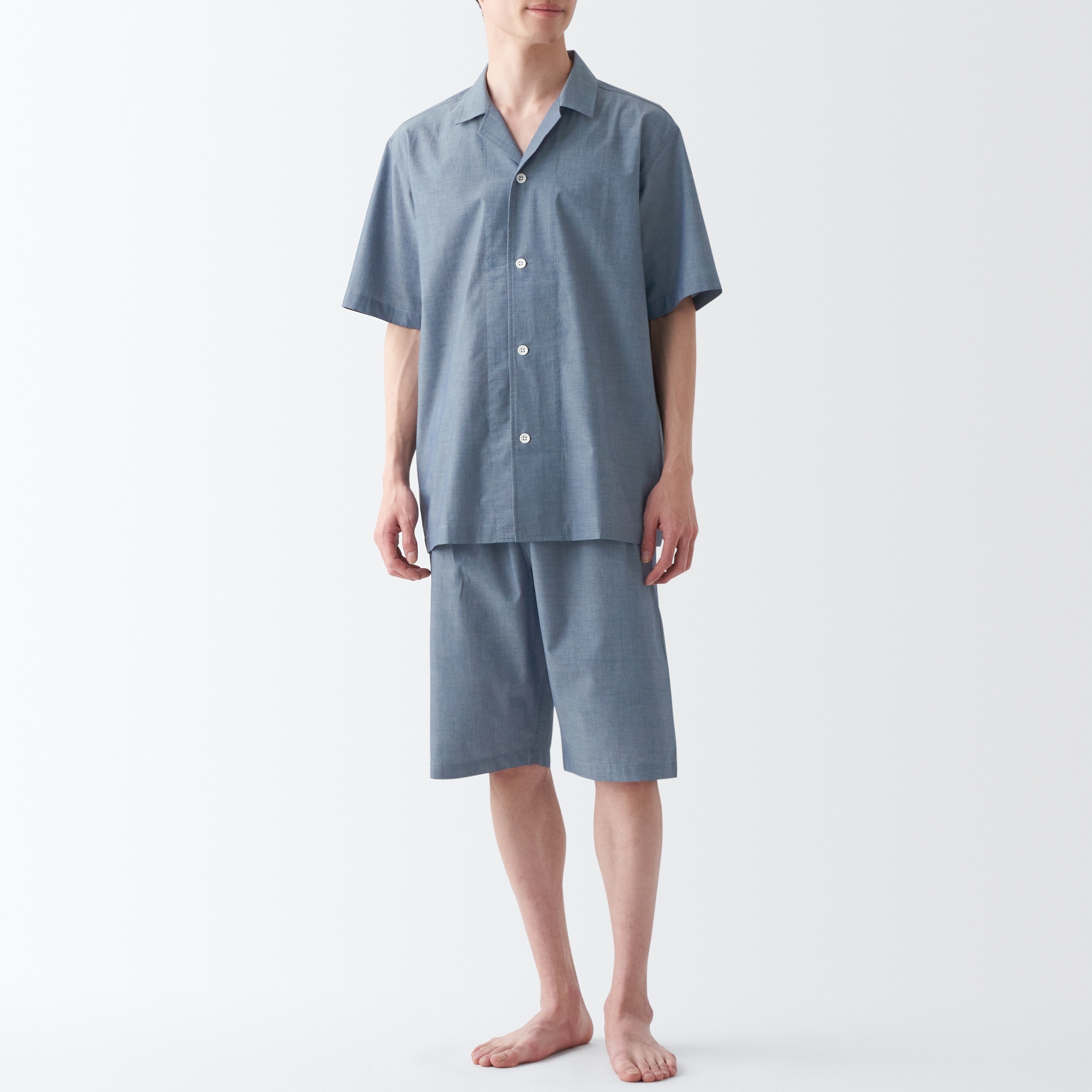 綿ブロード　半袖パジャマ