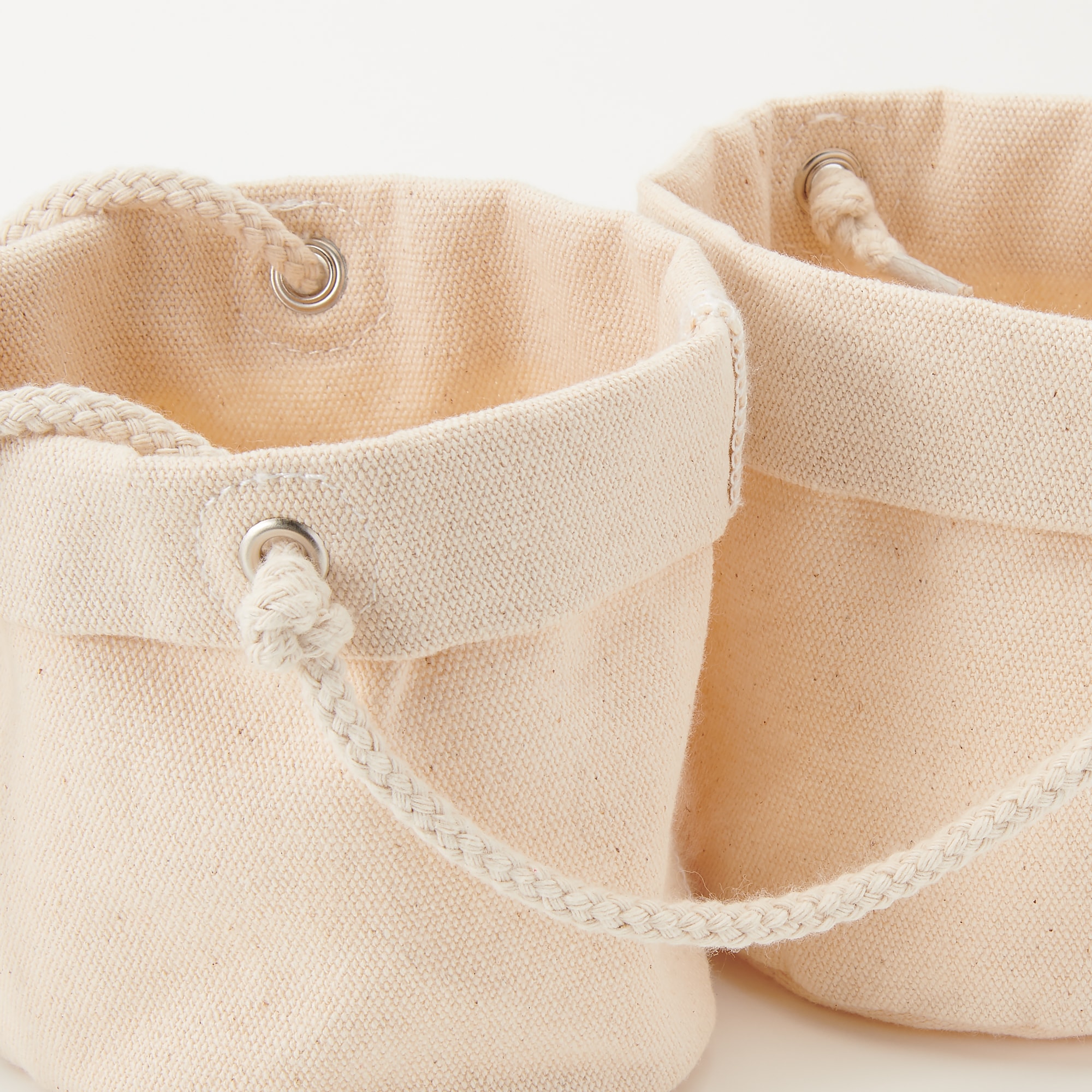 吊りさげるプランターカバー　３連・帆布