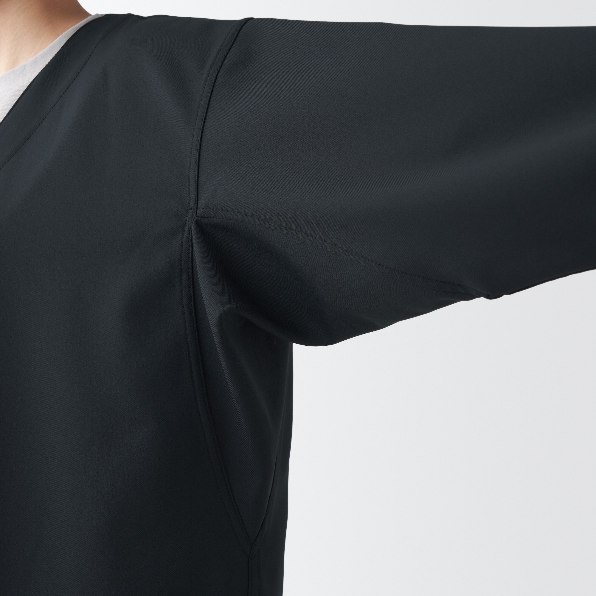 汚れが落ちやすいノーカラージャケット