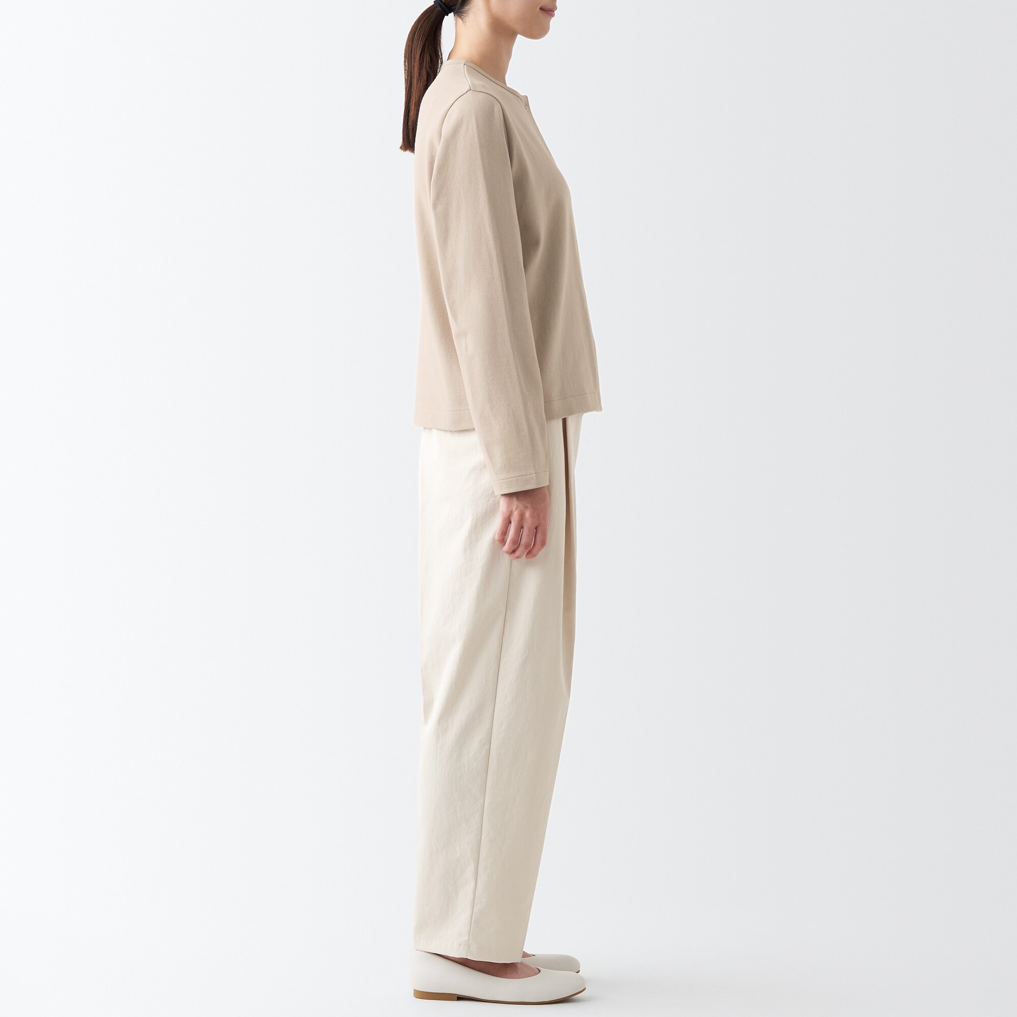 太番手カーディガン