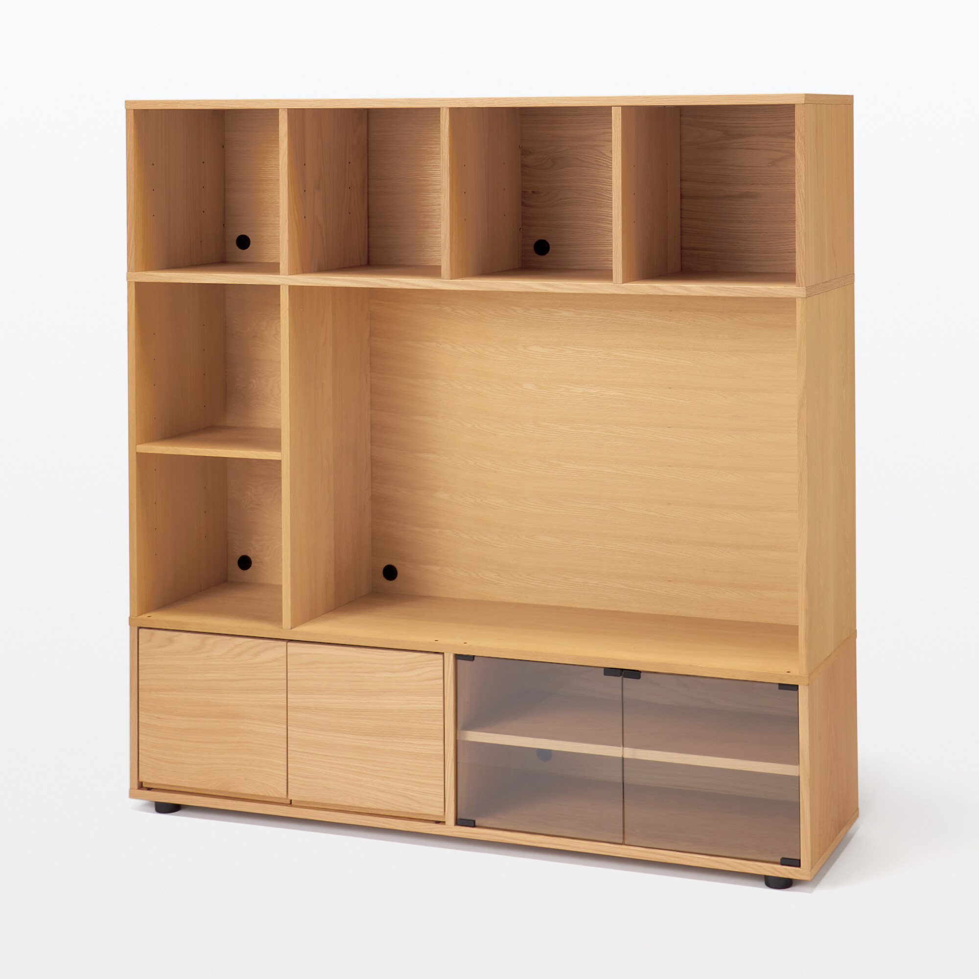 スタッキングキャビネット・Ｃセット／オーク材